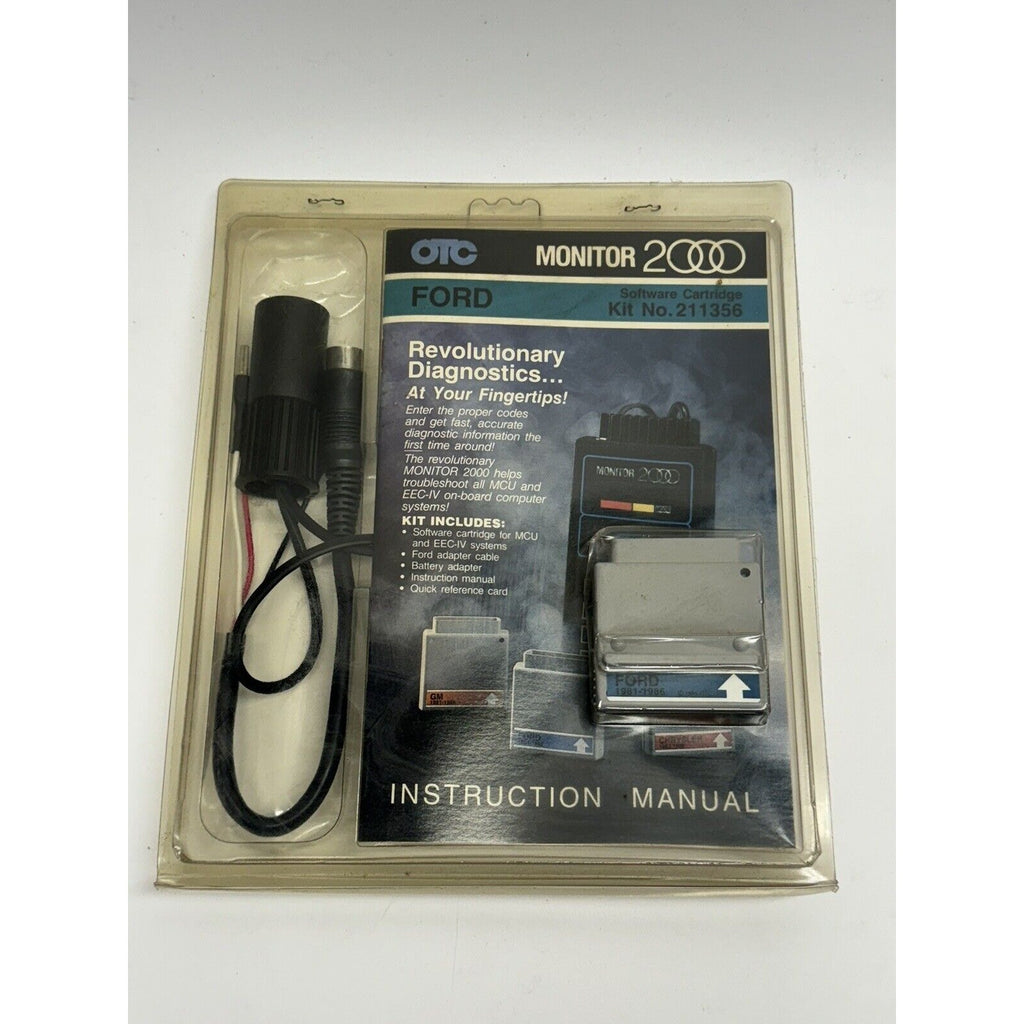 FAC SEAL OTC Monitor 2000 Software Cartridge for Ford 1981-1986 & Adapter Cable
