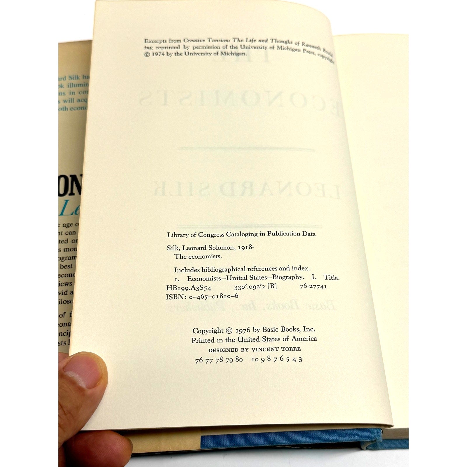 Vintage The Economists by Leonard Silk Vintage 1976