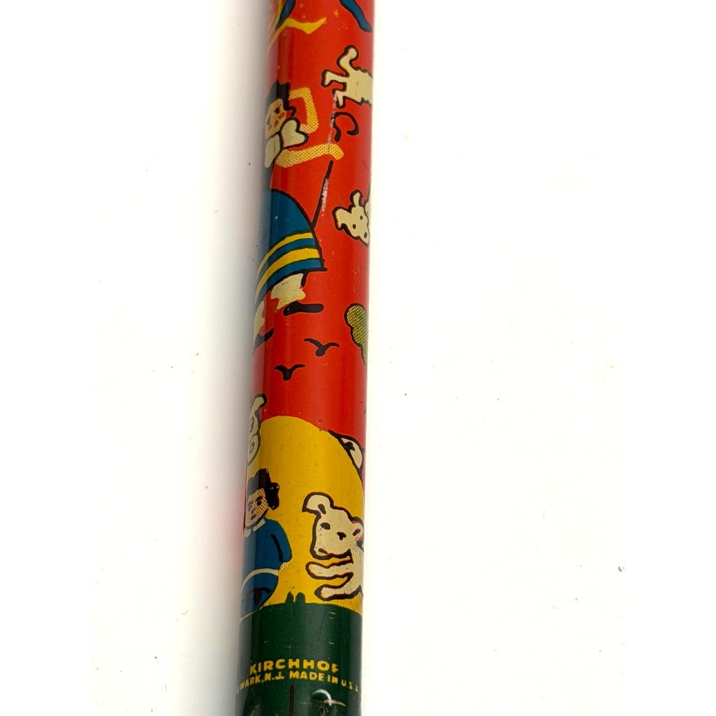 VINTAGE Kirchhof HUMPTY DUMPTY Tin Litho Slide Whistle Toy Made in USA