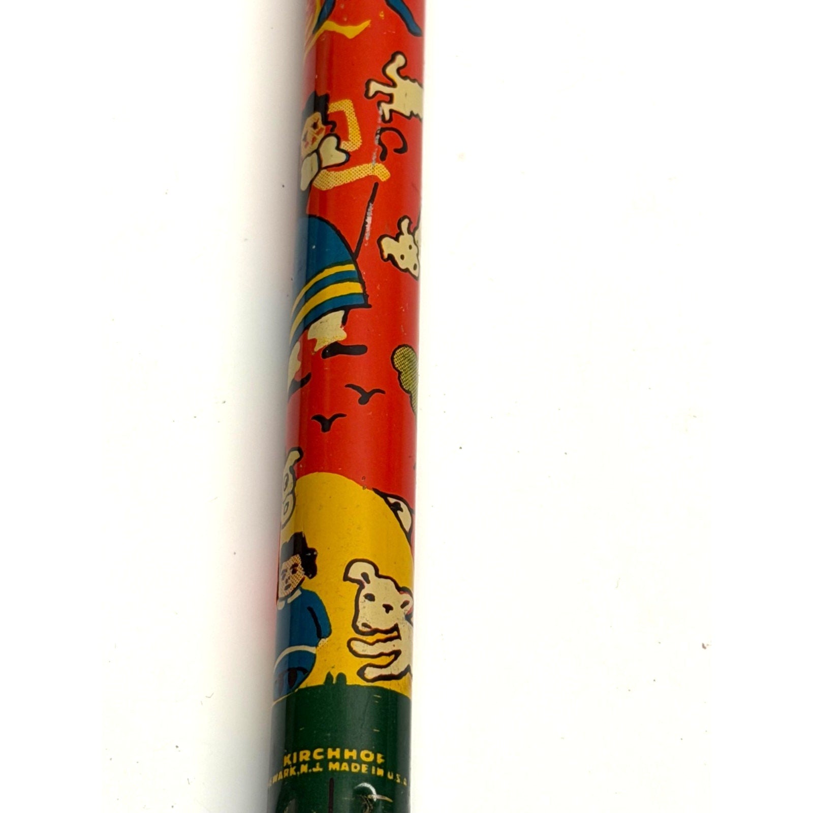 VINTAGE Kirchhof HUMPTY DUMPTY Tin Litho Slide Whistle Toy Made in USA