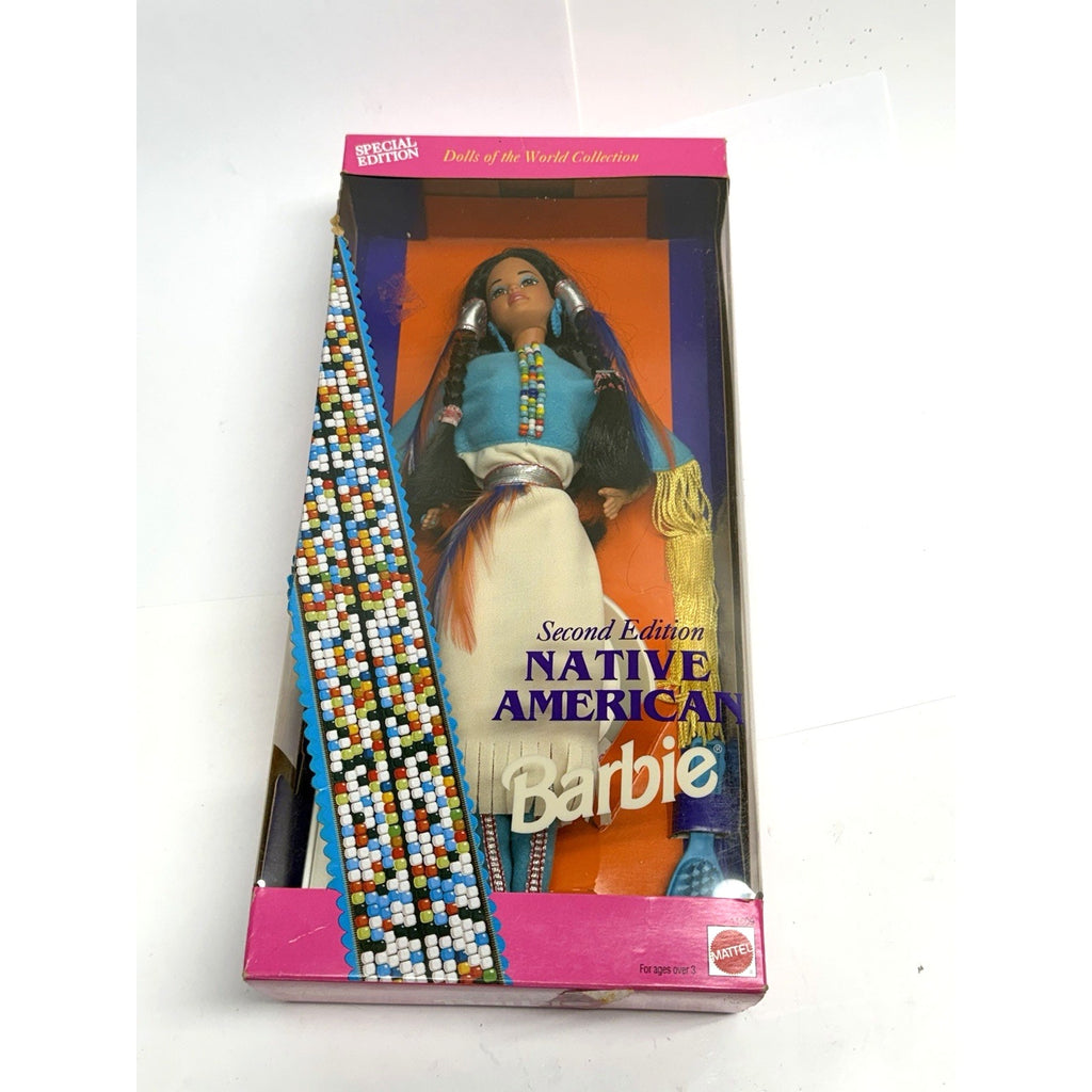 Vintage 1993 Native American Barbie Dolls Of The World 2nd Edition Mattel 11609