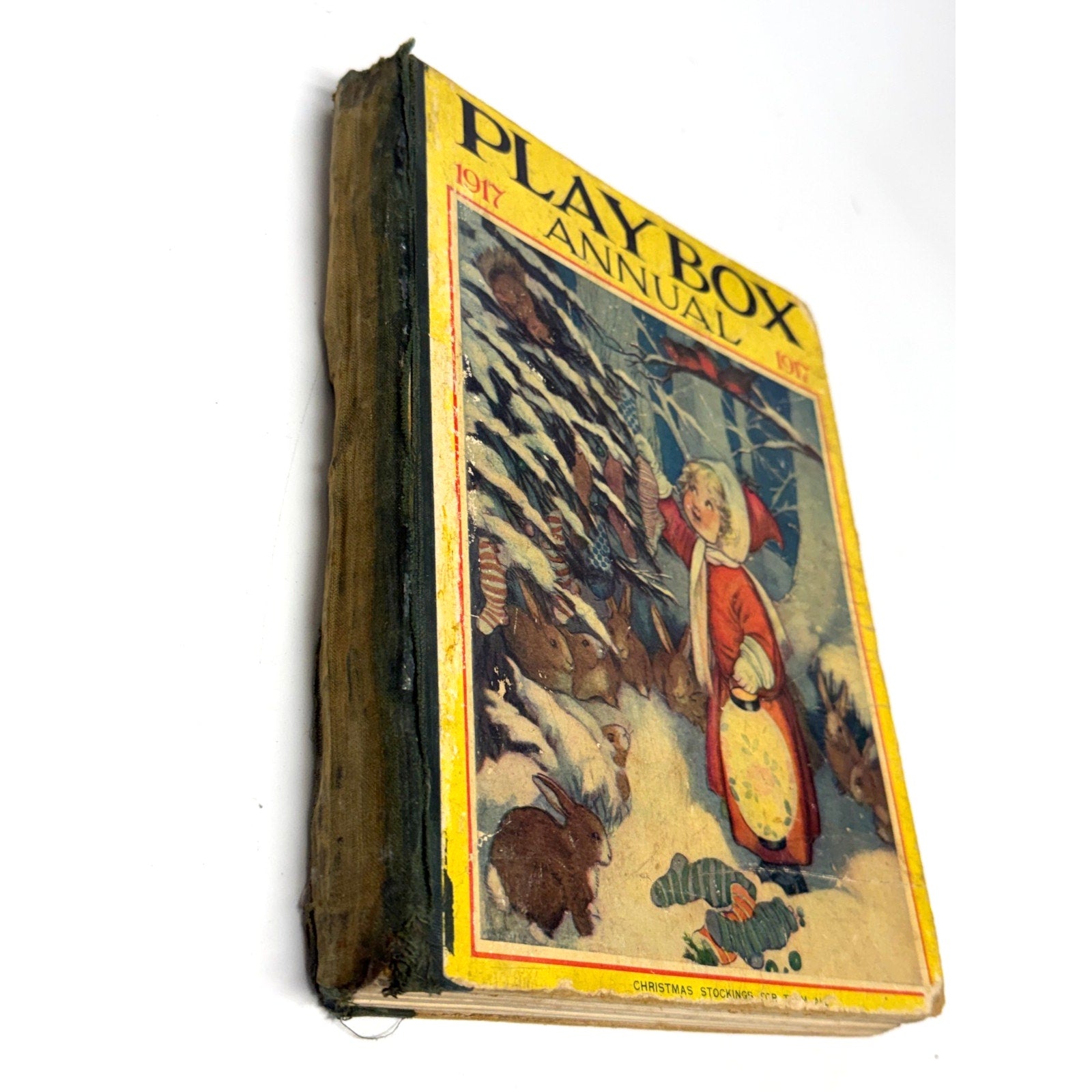 Vintage Antique Playbox Annual 1917 Childrens WWI Story Book