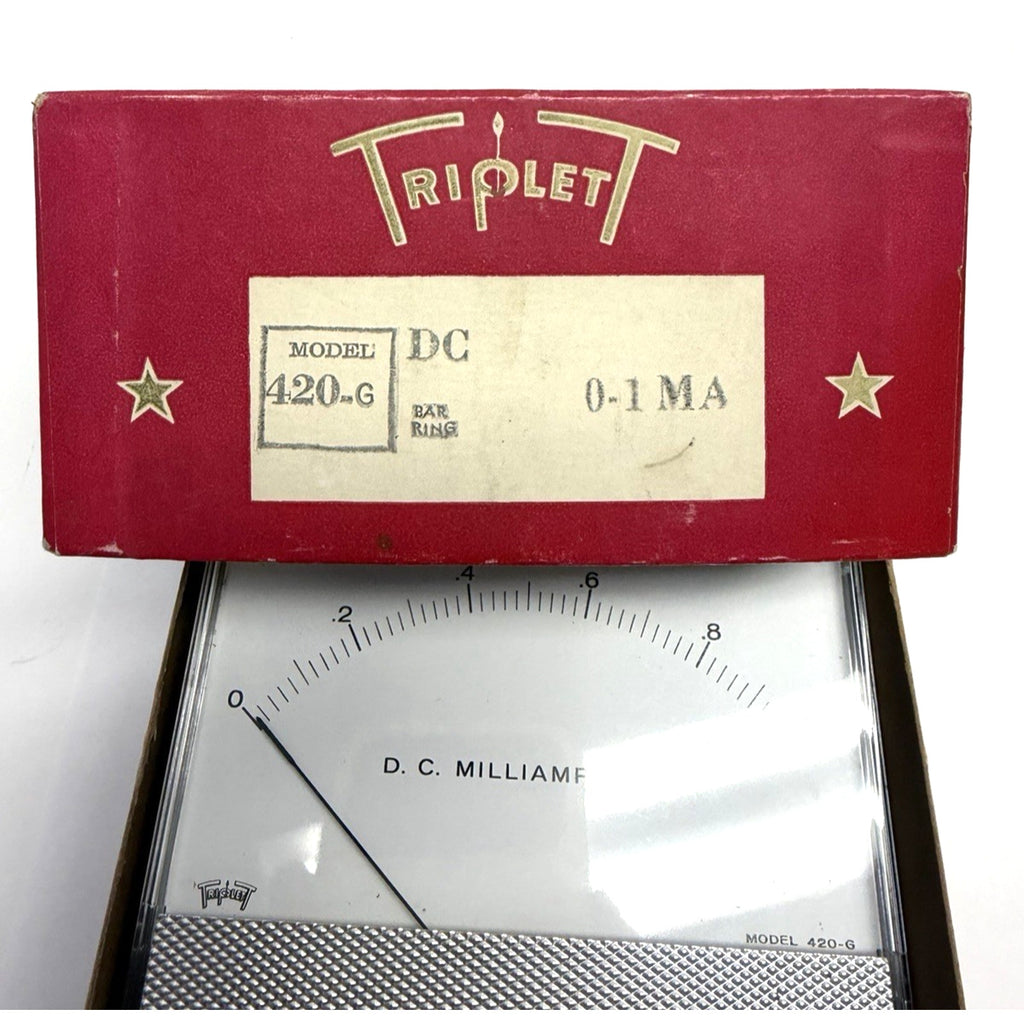 VINTAGE NOS Triplett 420-G Analog Panel 0-10V DC Voltmeter