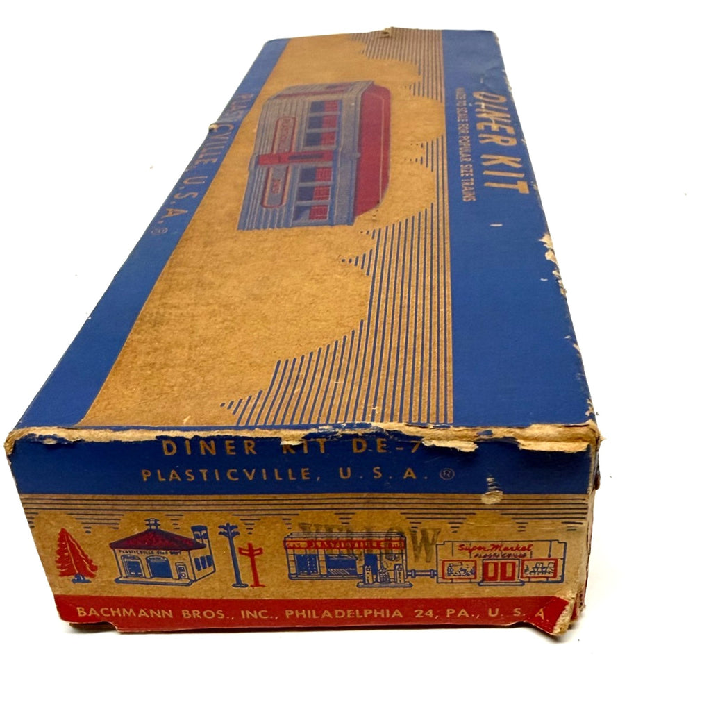 Vintage 1950's Plasticville DINER Kit DE-7 With Box O/S Gauge