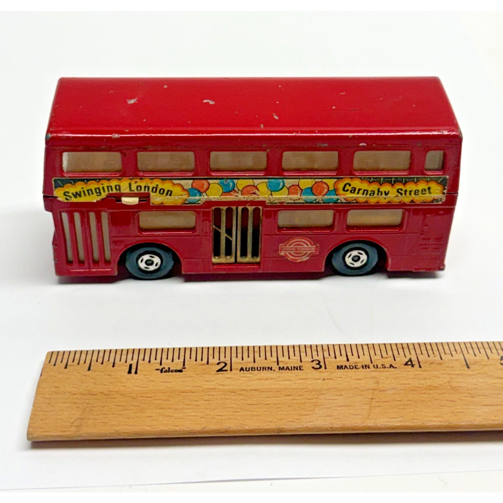 Vintage Matchbox Super Kings Londoner K-15 Swinging London Carnaby St Double Dec