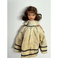 Vintage 1950s Nancy Ann Story Book Bisque Doll 5.5" Brown Hair