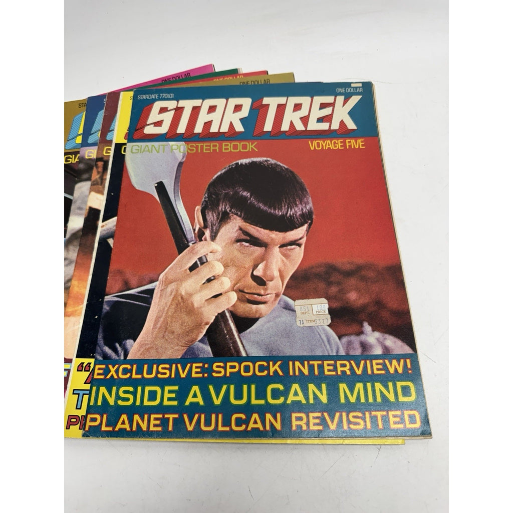 VINTAGE Lot of 11 Star Trek Giant Poster Book Voyages Poster Books