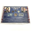 VTG NOS 1980 Strange But True Lincoln Kennedy Coin And Stamp Lot Panel JFK Half