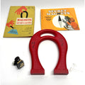 Vintage Giant Horseshoe Magnet by Dowling Magnets with Manual and Metal