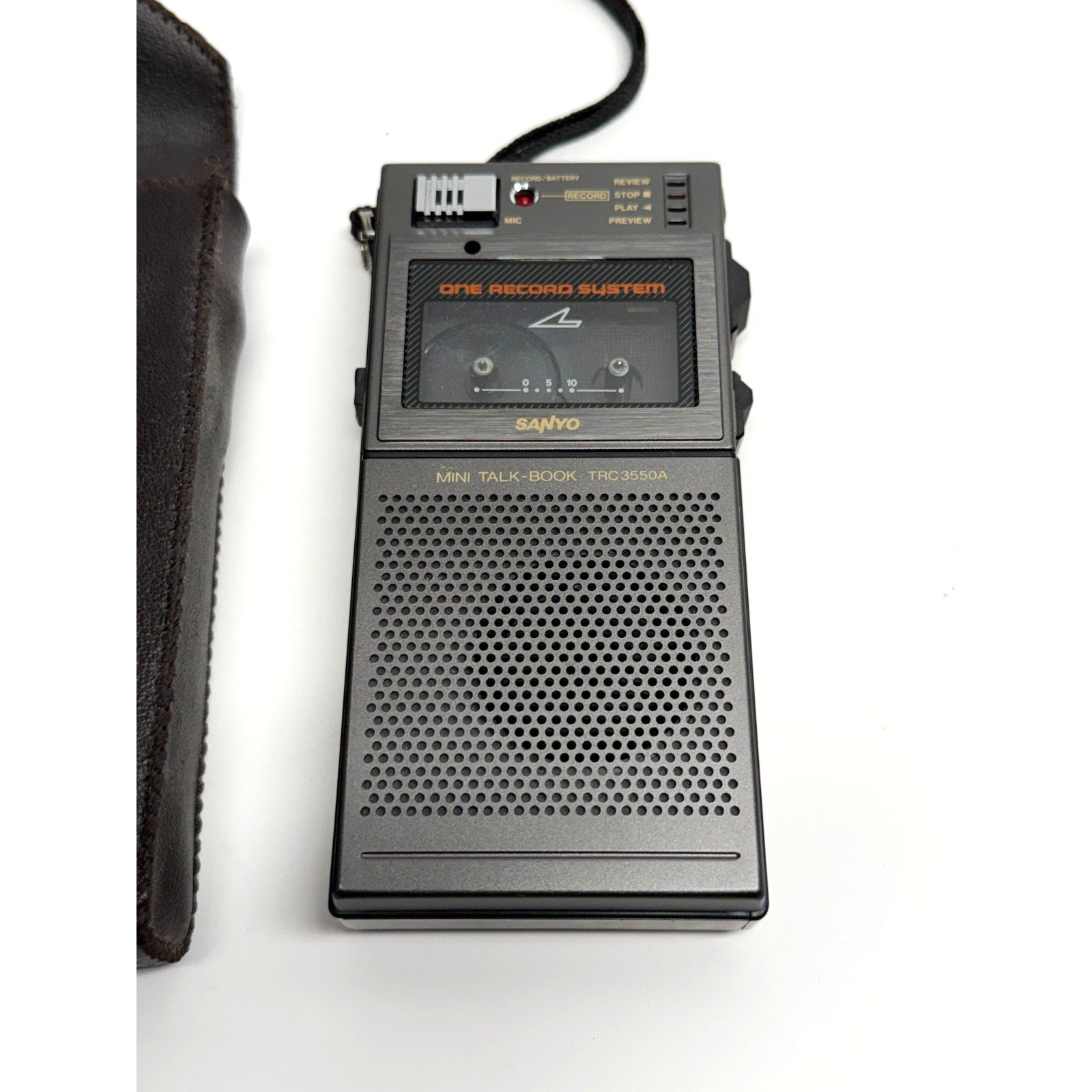 VTG Sanyo TRC-3550A Mini Talk Book Mini Cassette Voice Recorder. Not working