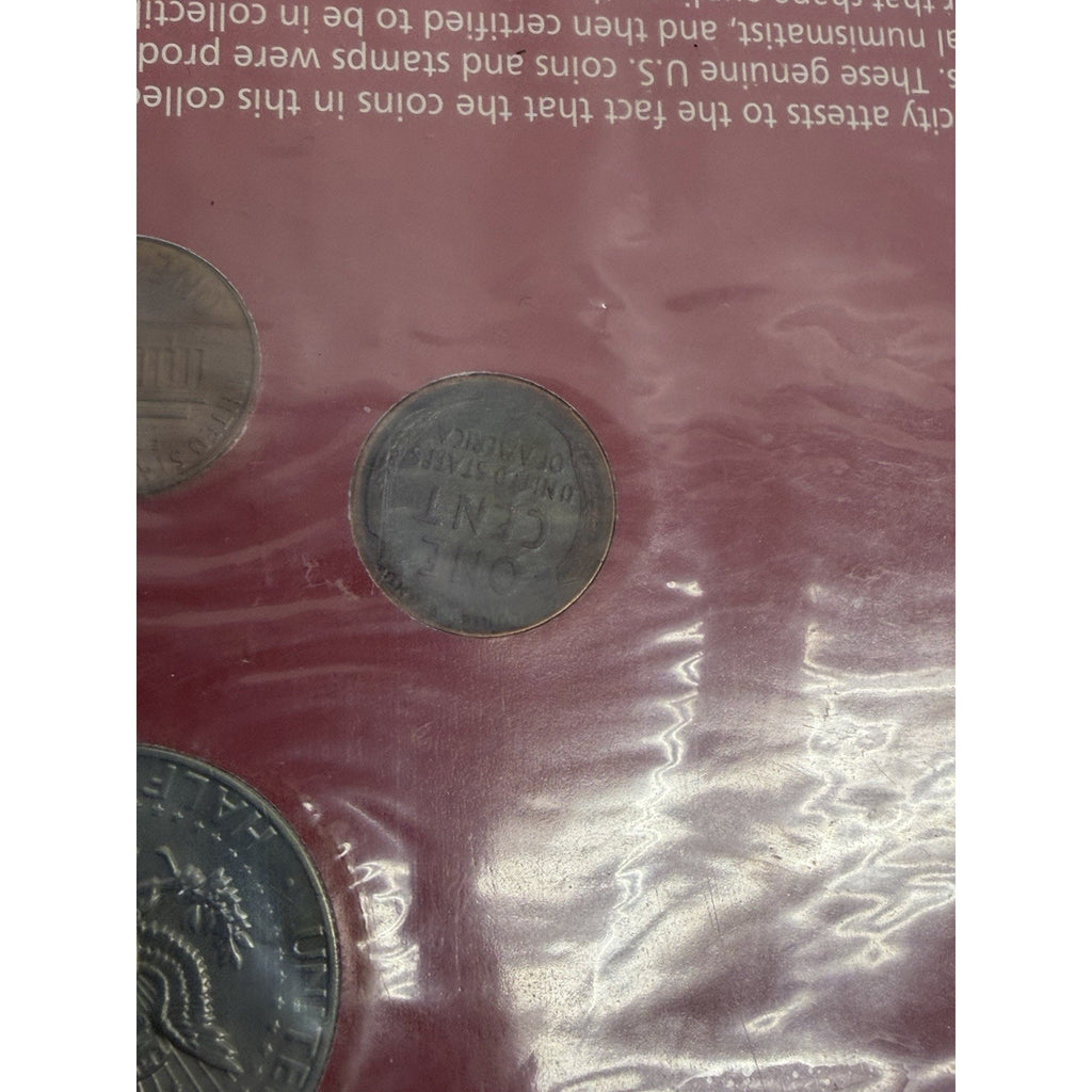 VTG NOS 1980 Strange But True Lincoln Kennedy Coin And Stamp Lot Panel JFK Half