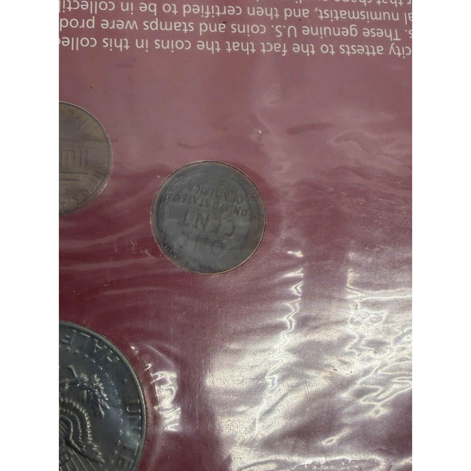 VTG NOS 1980 Strange But True Lincoln Kennedy Coin And Stamp Lot Panel JFK Half