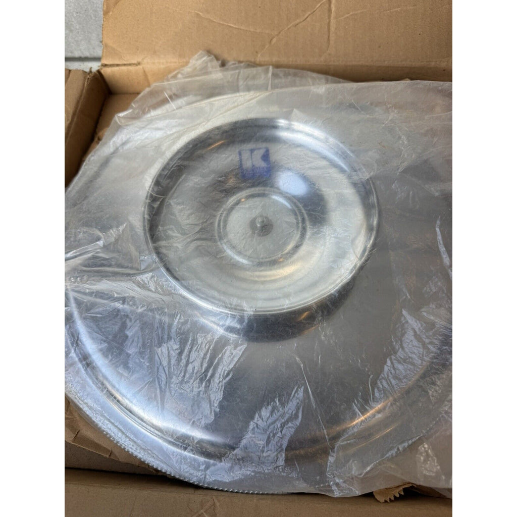 Vintage Kromex #200 Lazy Susan Party Platter Glass Dish Set Elegant Serve Tray