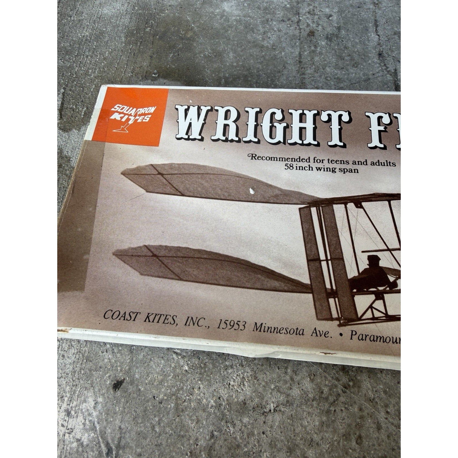 VINTAGE FACTORY SEALED NEW Wright Flyer Kit No. 202 Coast Kites