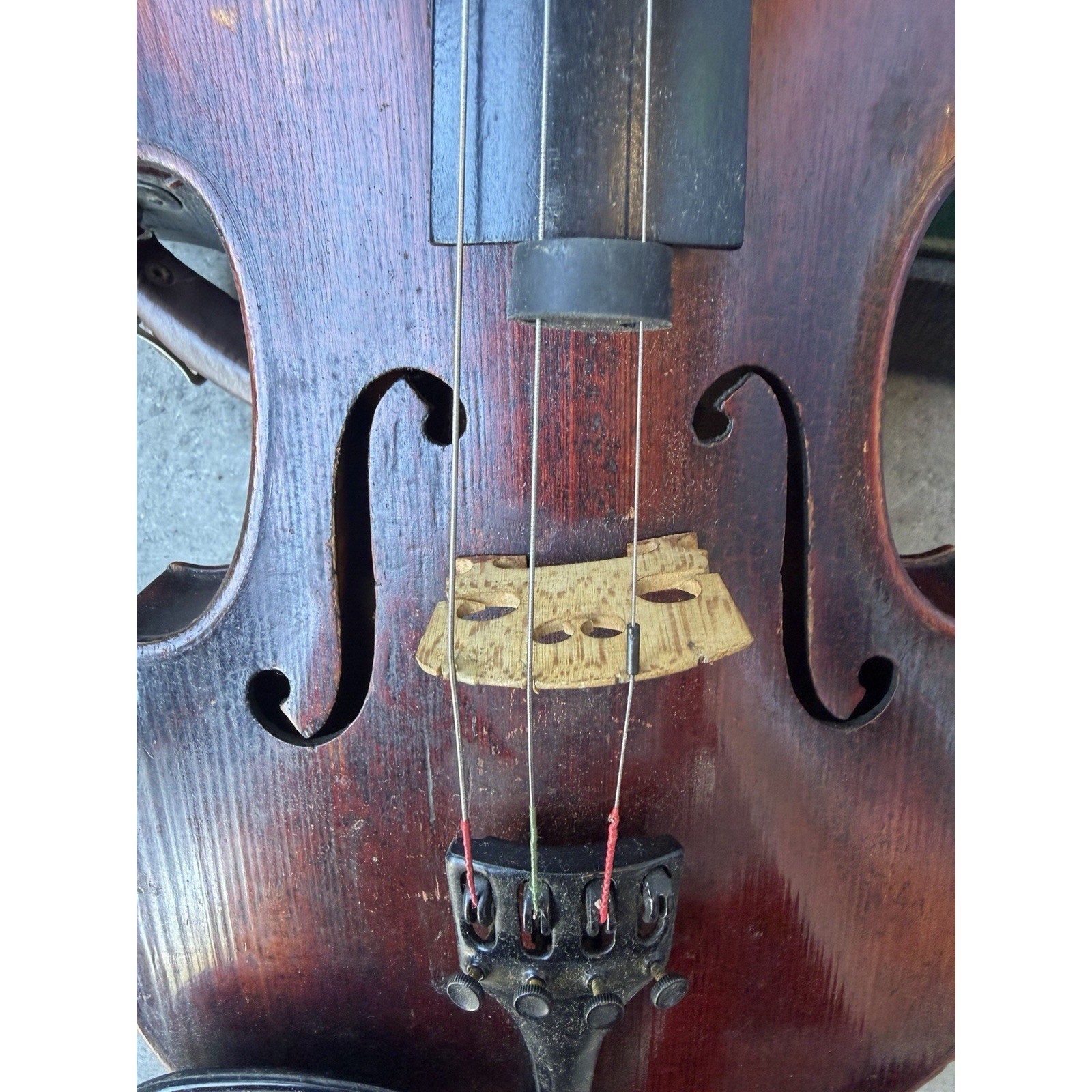 Vintage Stradavarius style 4/4 Violin w/Case ~~Missing String~~