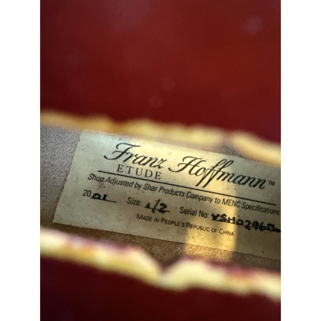 VINTAGE 2001 FRANZ HOFFMANN Etude 1/2 VIOLIN w/Bow and Case