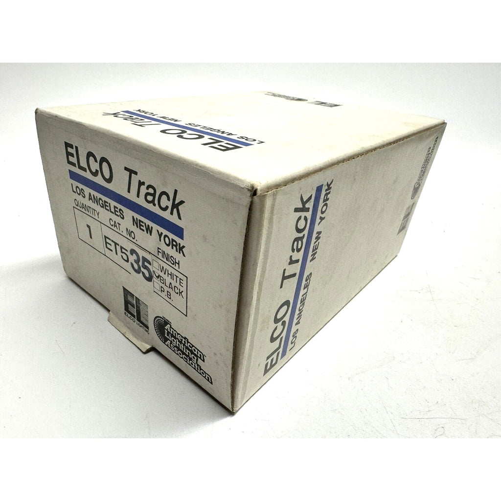 VINTAGE NOS Elco Track ET535 Black Lighting Track Light Fixture