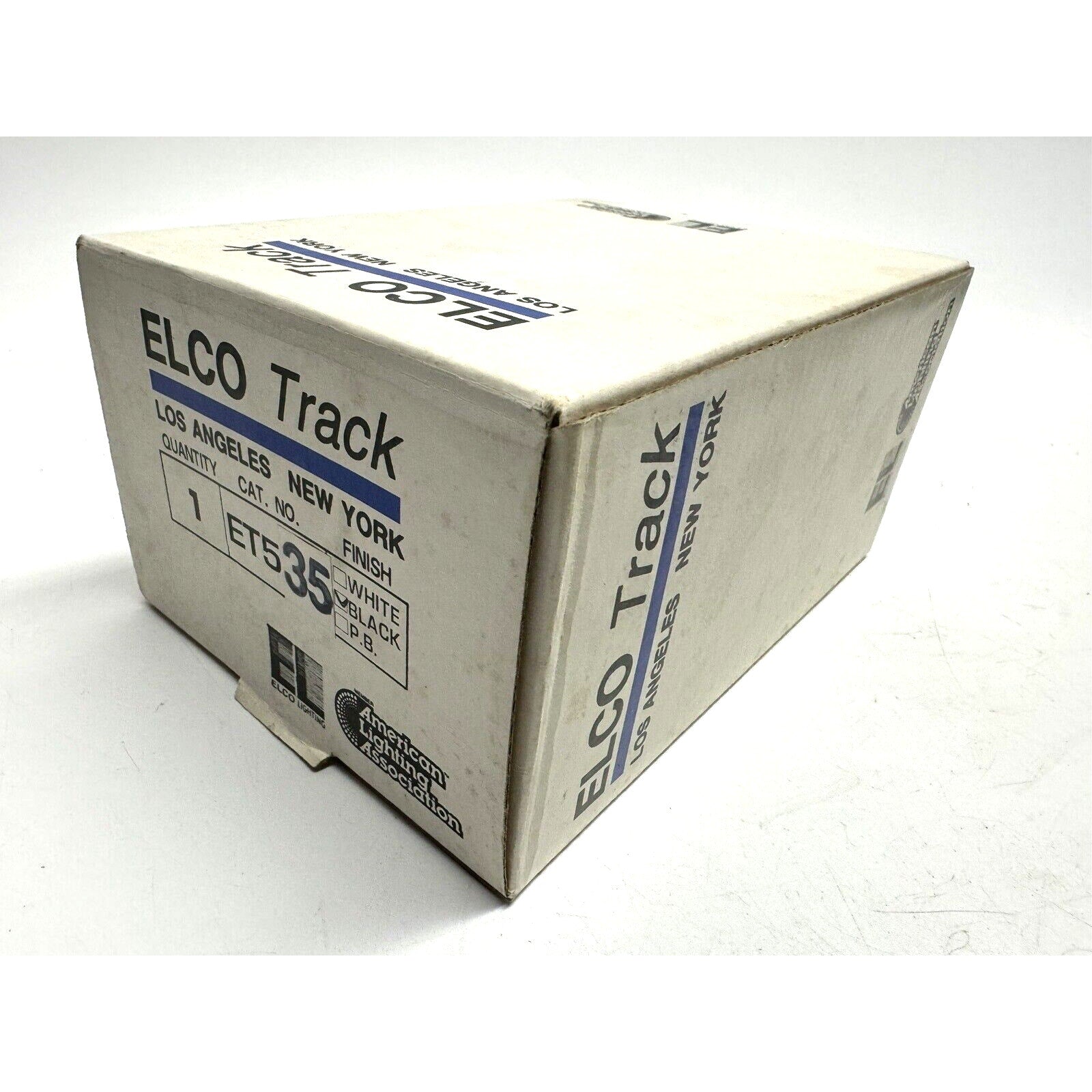 VINTAGE NOS Elco Track ET535 Black Lighting Track Light Fixture