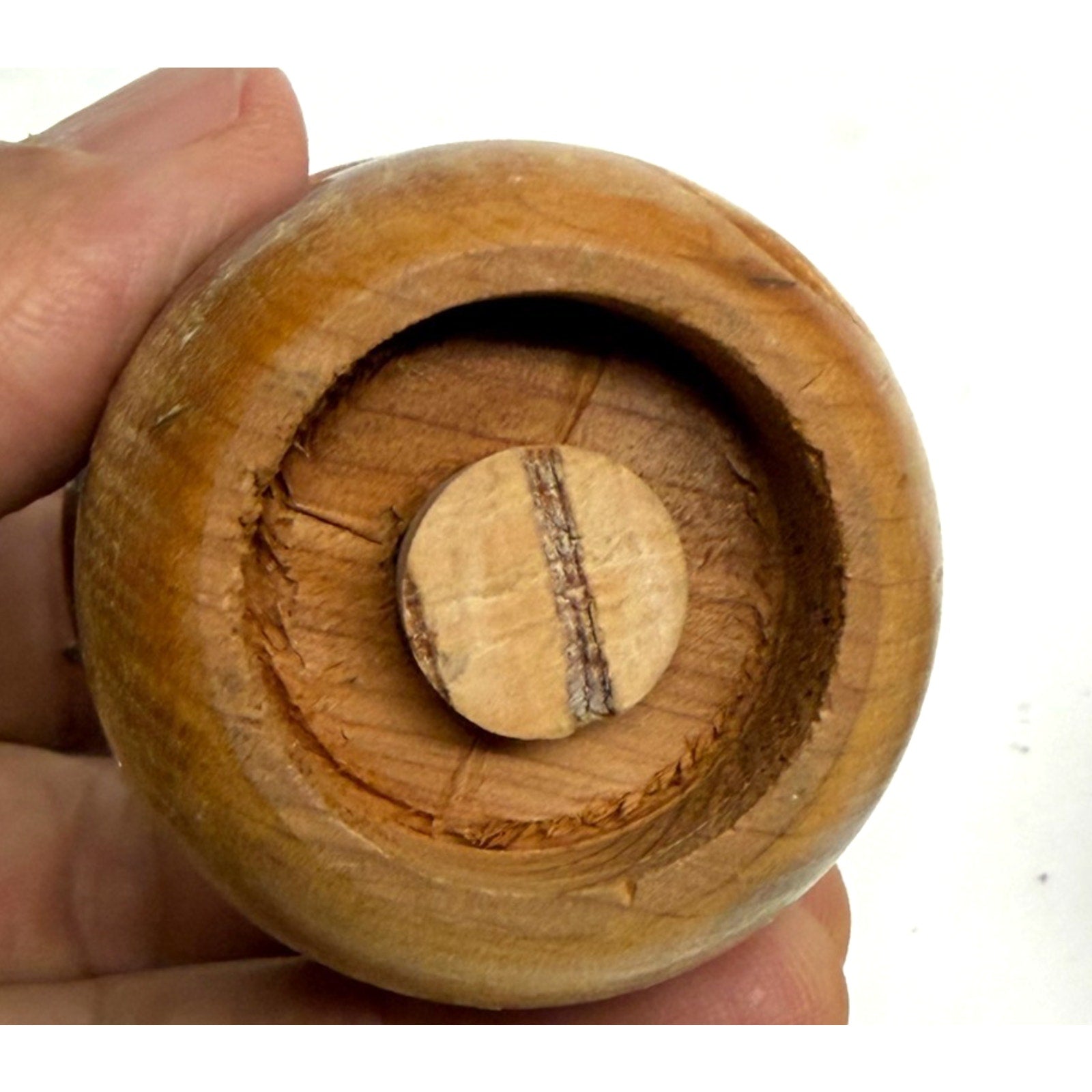 Vintage Wood Pots Salt And Pepper Shakers