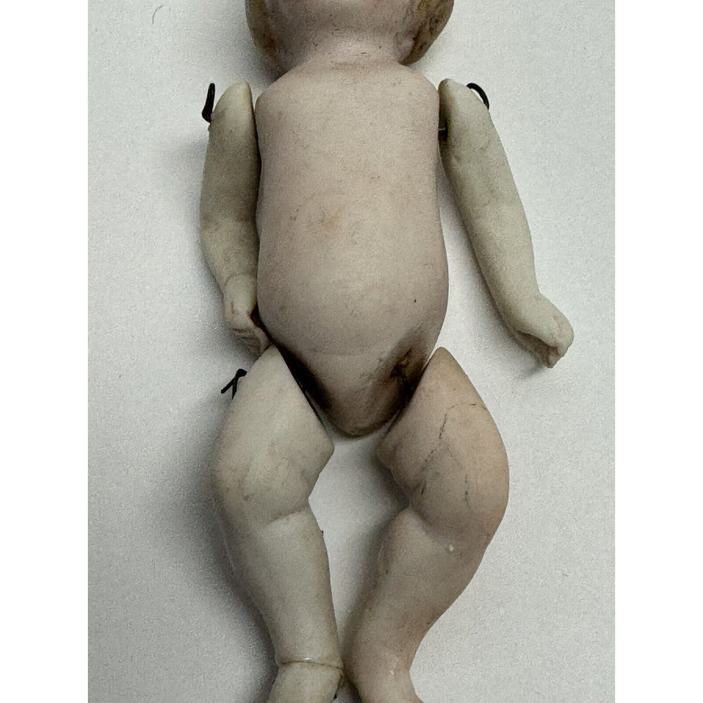 VINTAGE German Jointed Miniature Dolls Painted Bisque 9307 3/10 Boy 4"