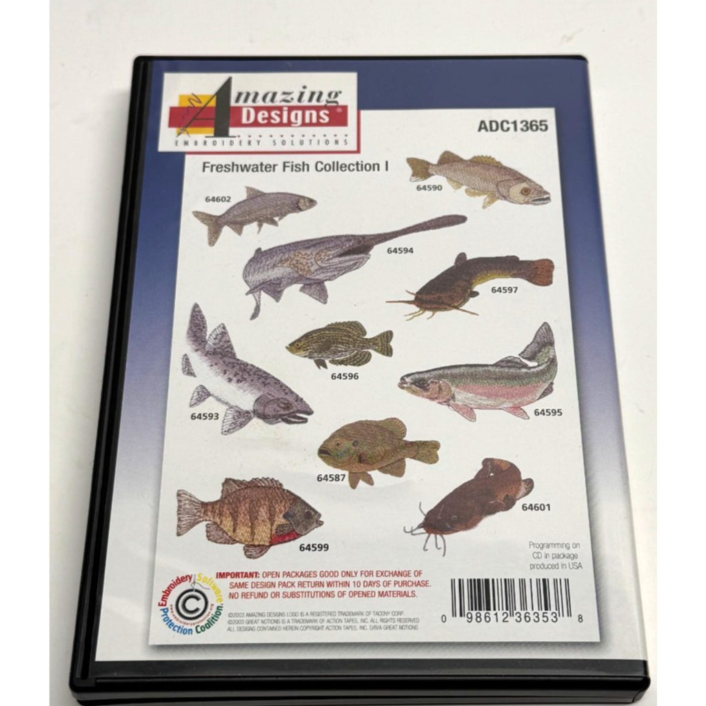 Vintage NEW Amazing Designs Floppy Disk ADC1365 FreshwaterFish Collection 1