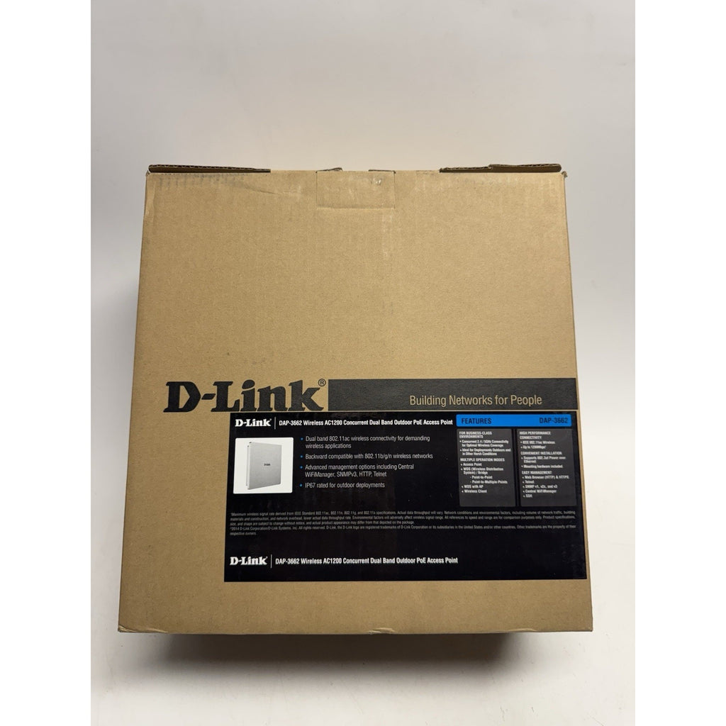 FACTORY SEAL D-Link DAP-3662 Wireless AC12 00 Dual-Band Outdoor PoE Access Point