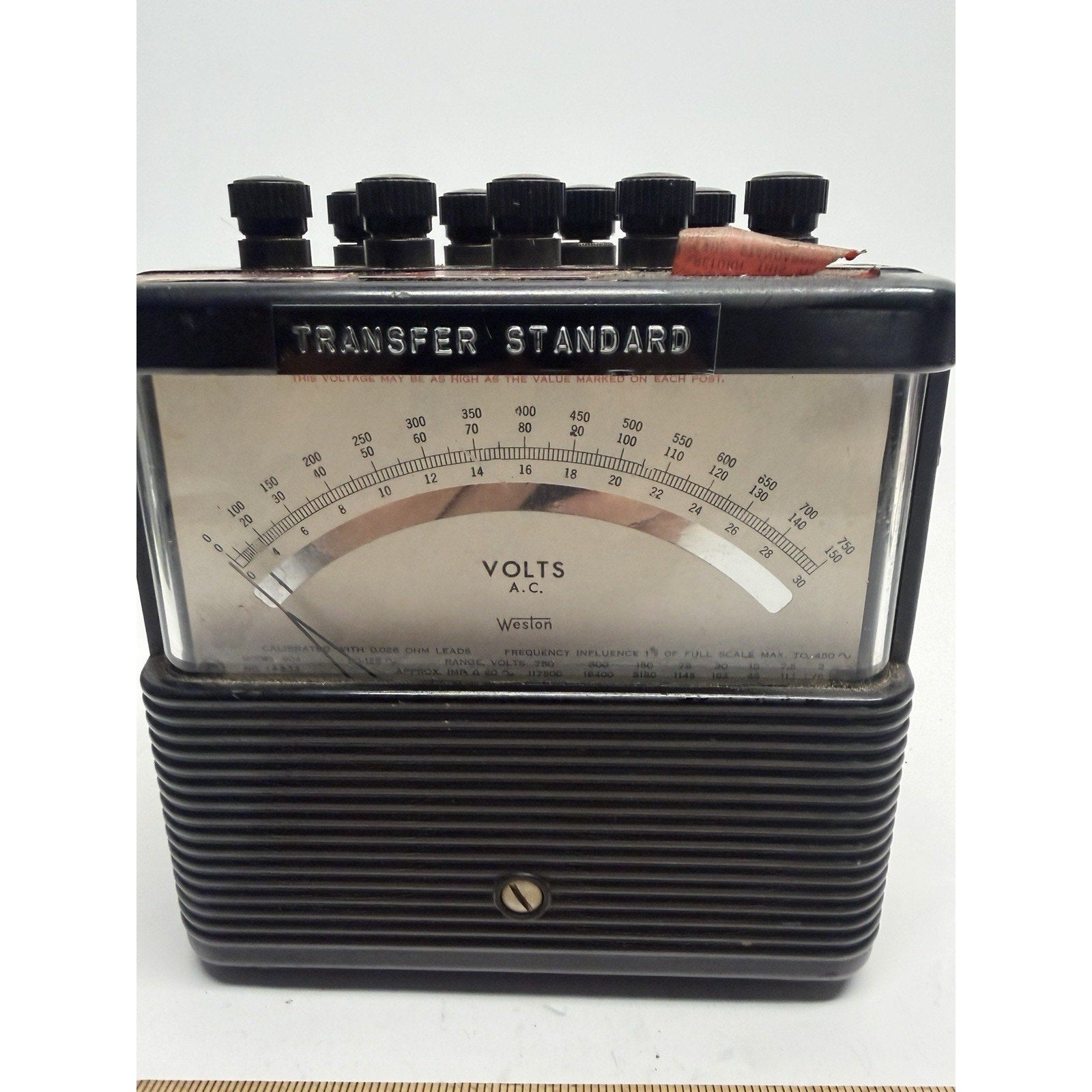 Vintage Weston Volt Meter D.C. Model 901