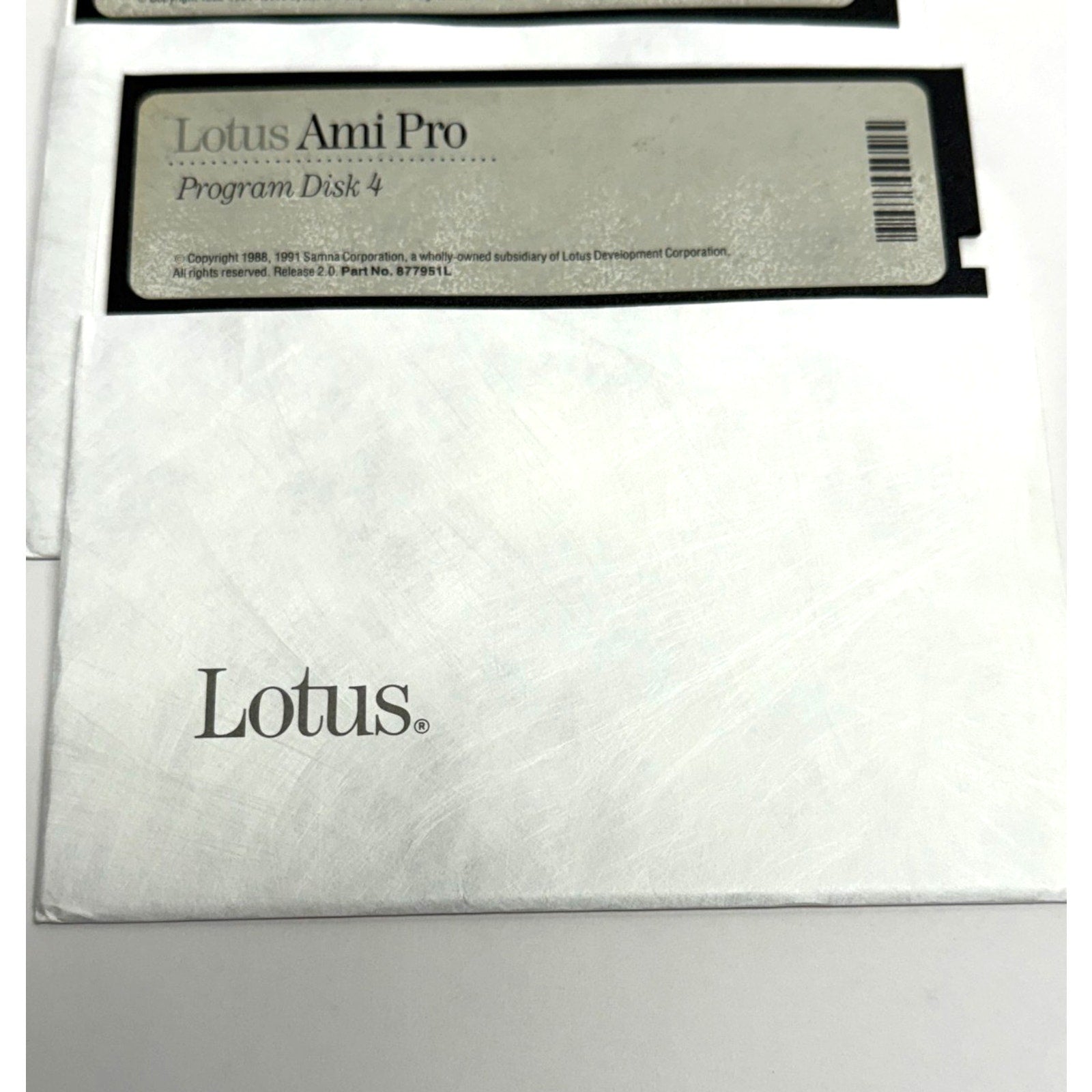 Vintage Lotus Ami Pro 2.0 5.25 Floppy Disk Set 1991 - Preowned