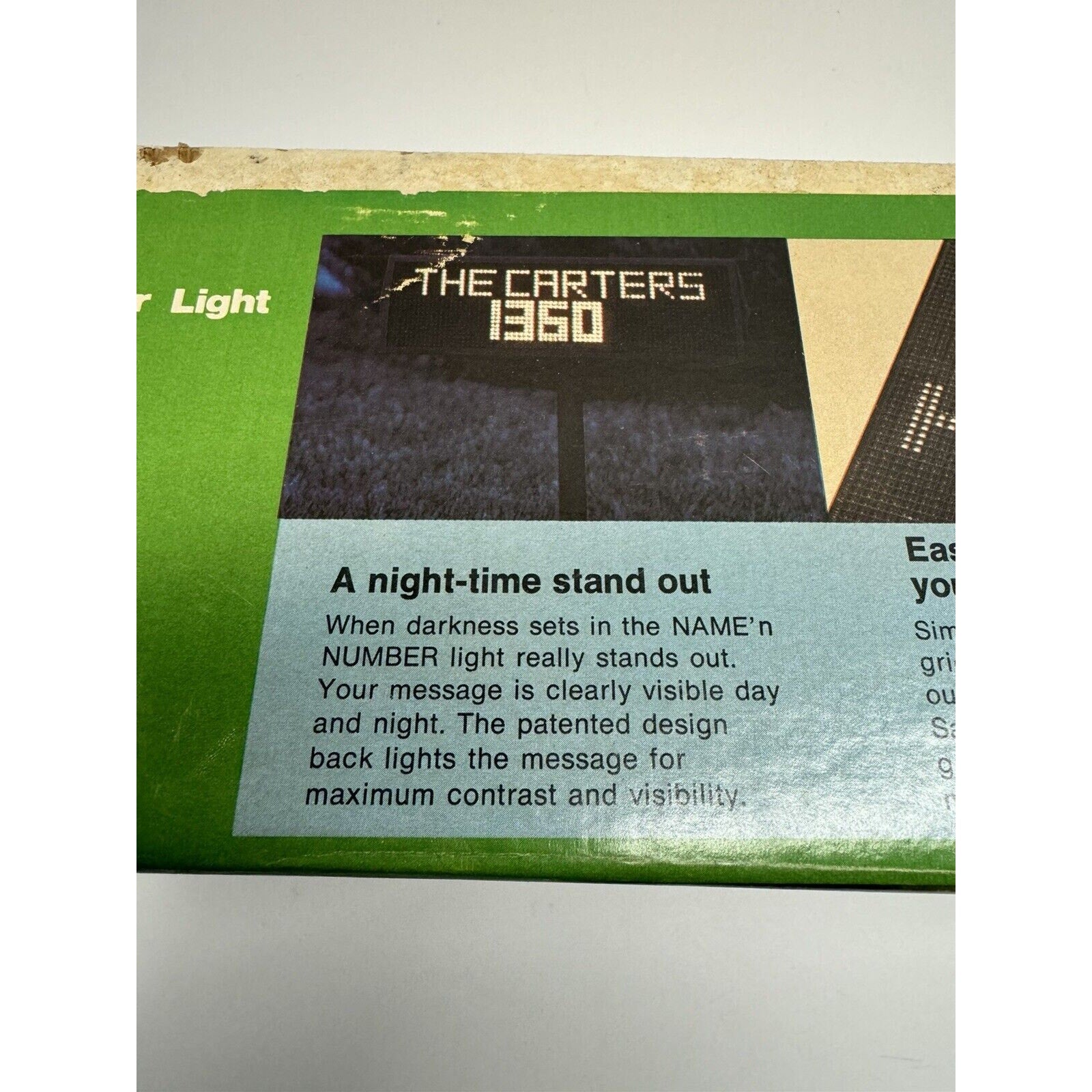 VINTAGE NOS Intermatic Name'n Number Light For Residential House Address HN-12