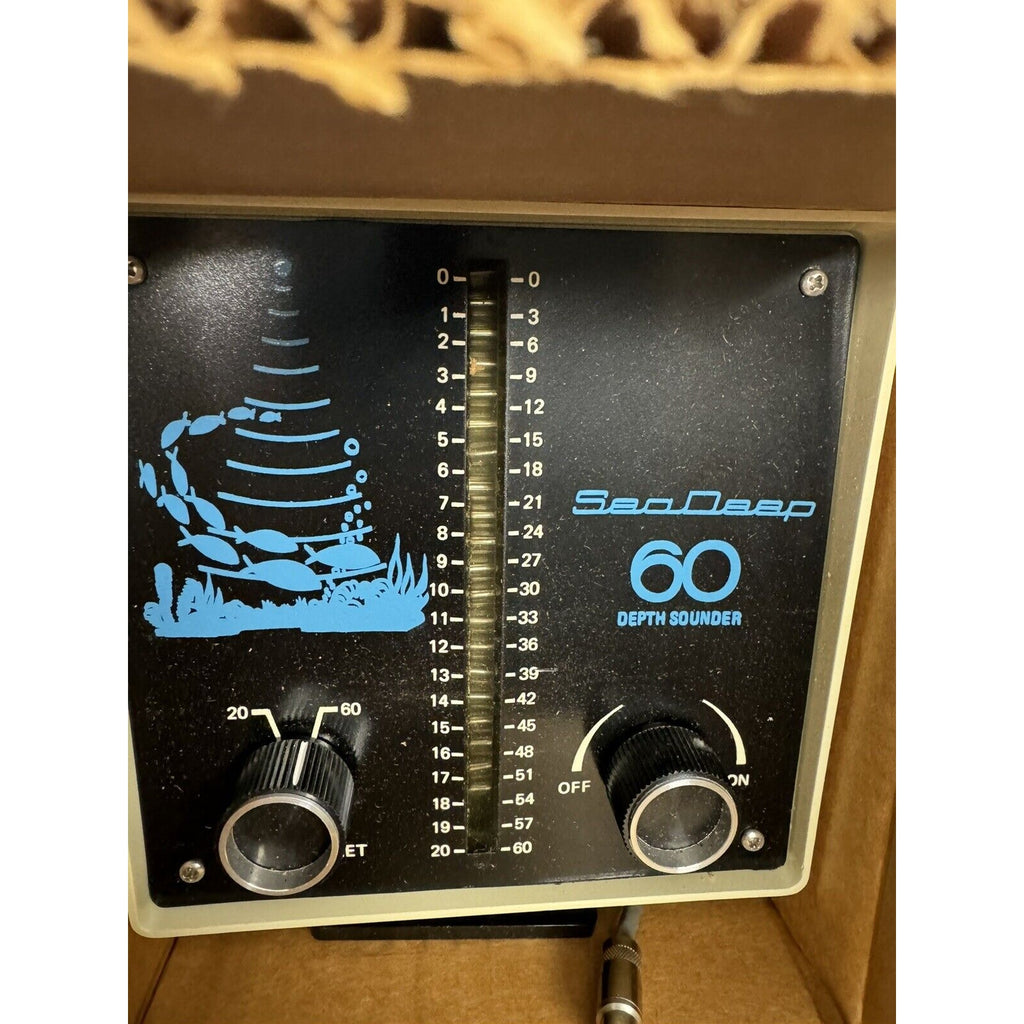 VINTAGE NOS Sea Deep Depth Sounder Model 60 - RARE / NEW IN BOX