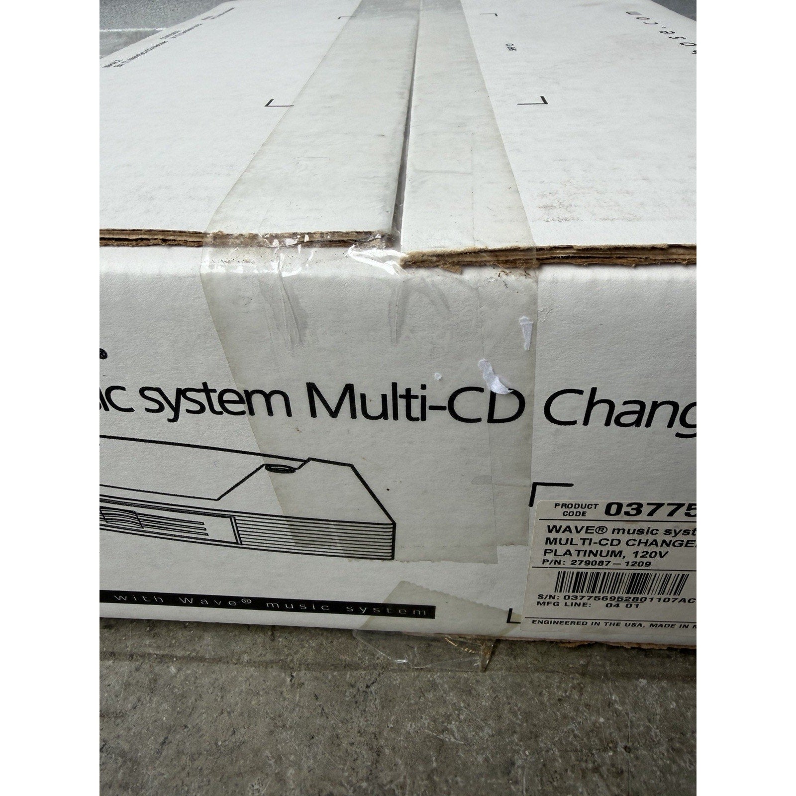 VINTAGE NOS Bose Wave Music System Multi-CD Changer Accessory Platinum White #1