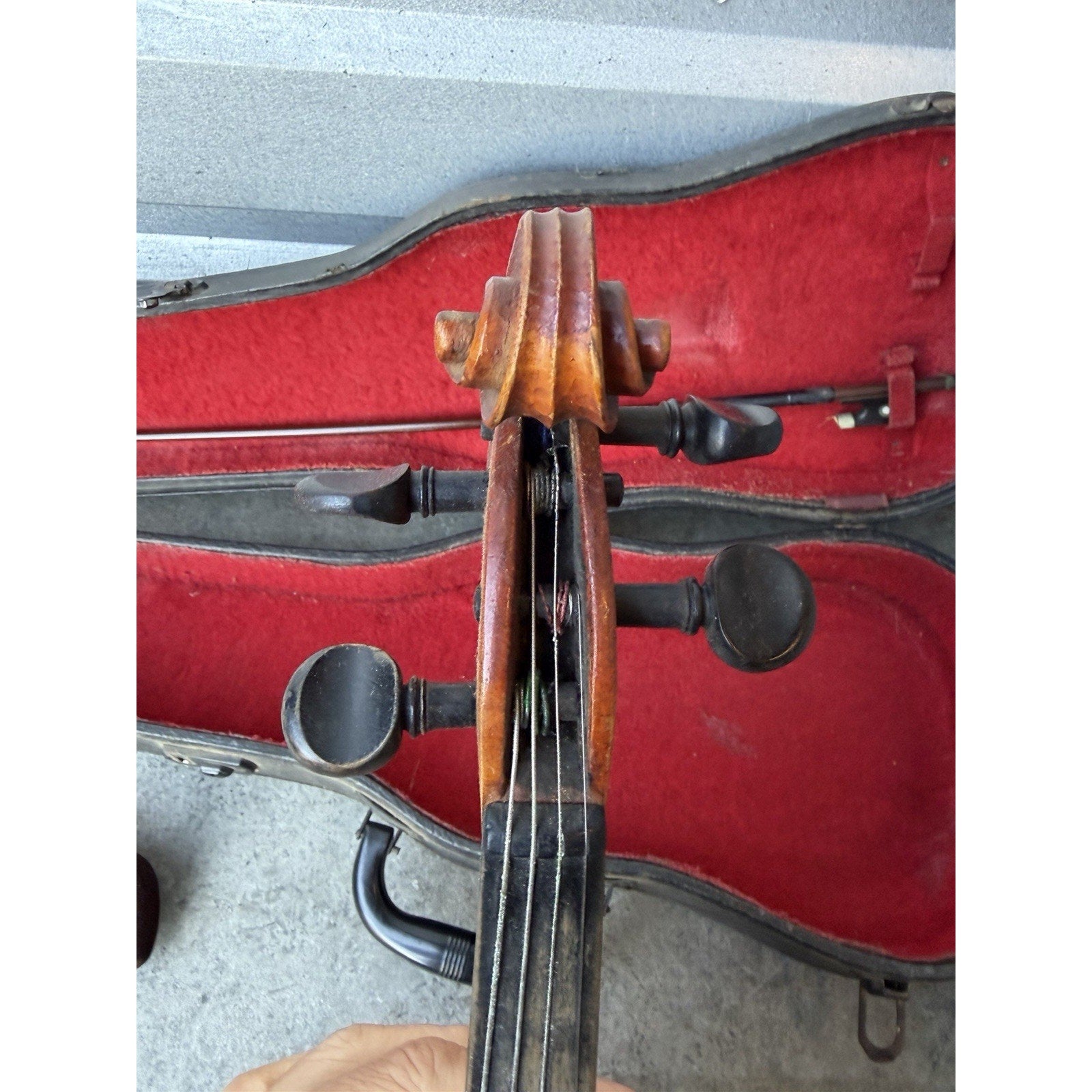 VINTAGE Violin Copy of Antonius Stradivarius Size 4/4 Made in Czechoslovakia