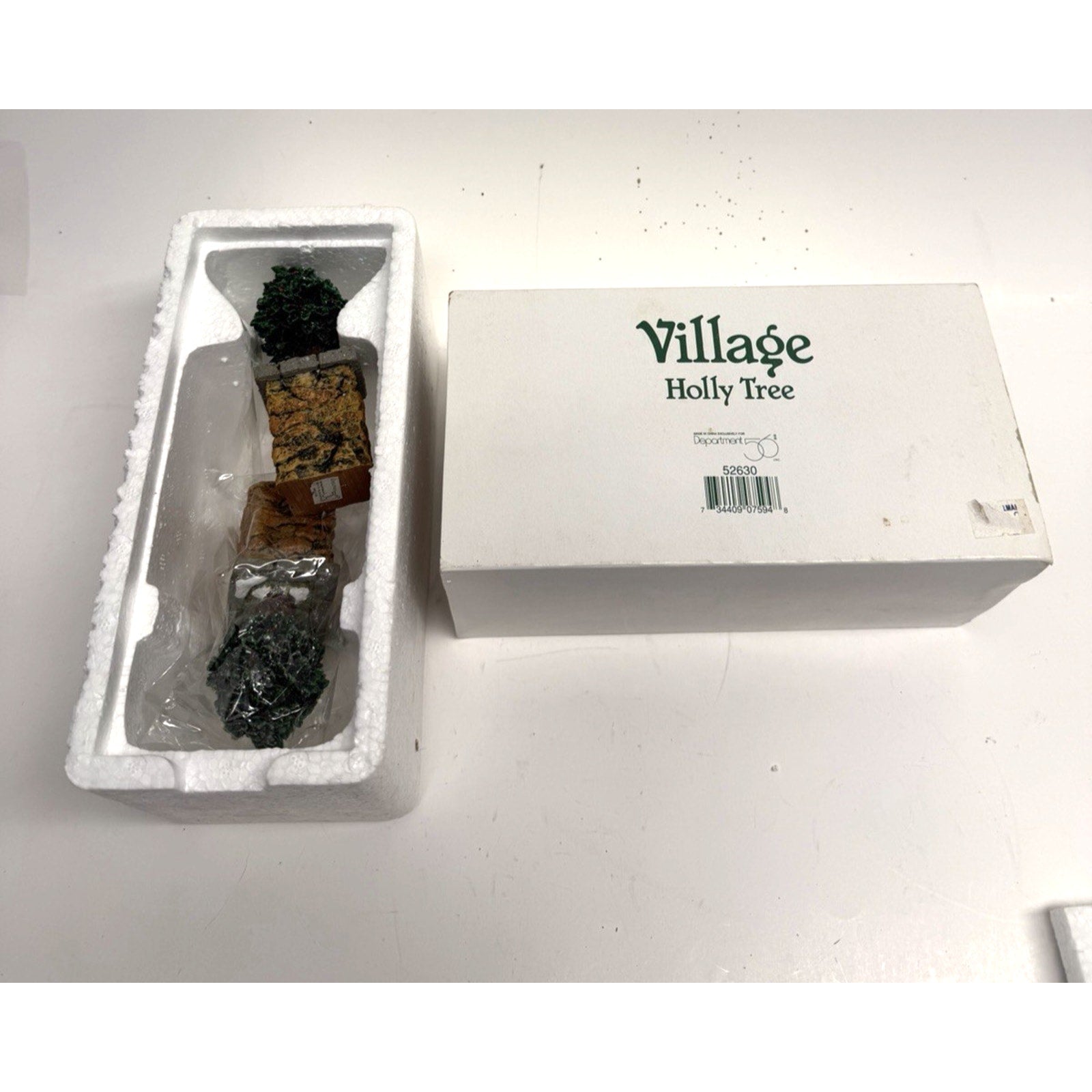 VTG Dept 56 Holly Tree Village Accessory 52630 Dickens Village Christmas, Snow
