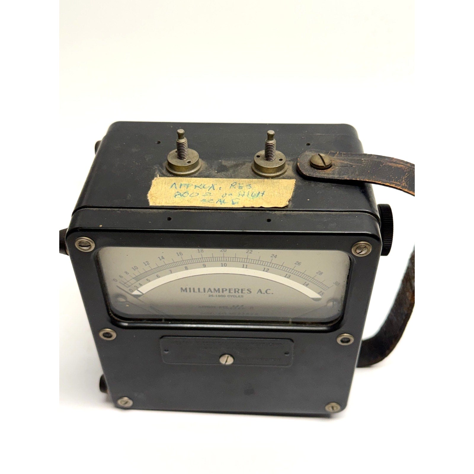 Vintage Weston Model 433 Milliammeter AC 25-1000 Cycles Analog Test Meter