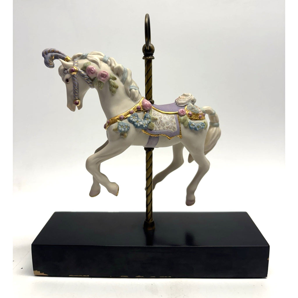 VINTAGE Cybis Sugarplum Porcelain Carousel Horse 12" L/Edition #142/750