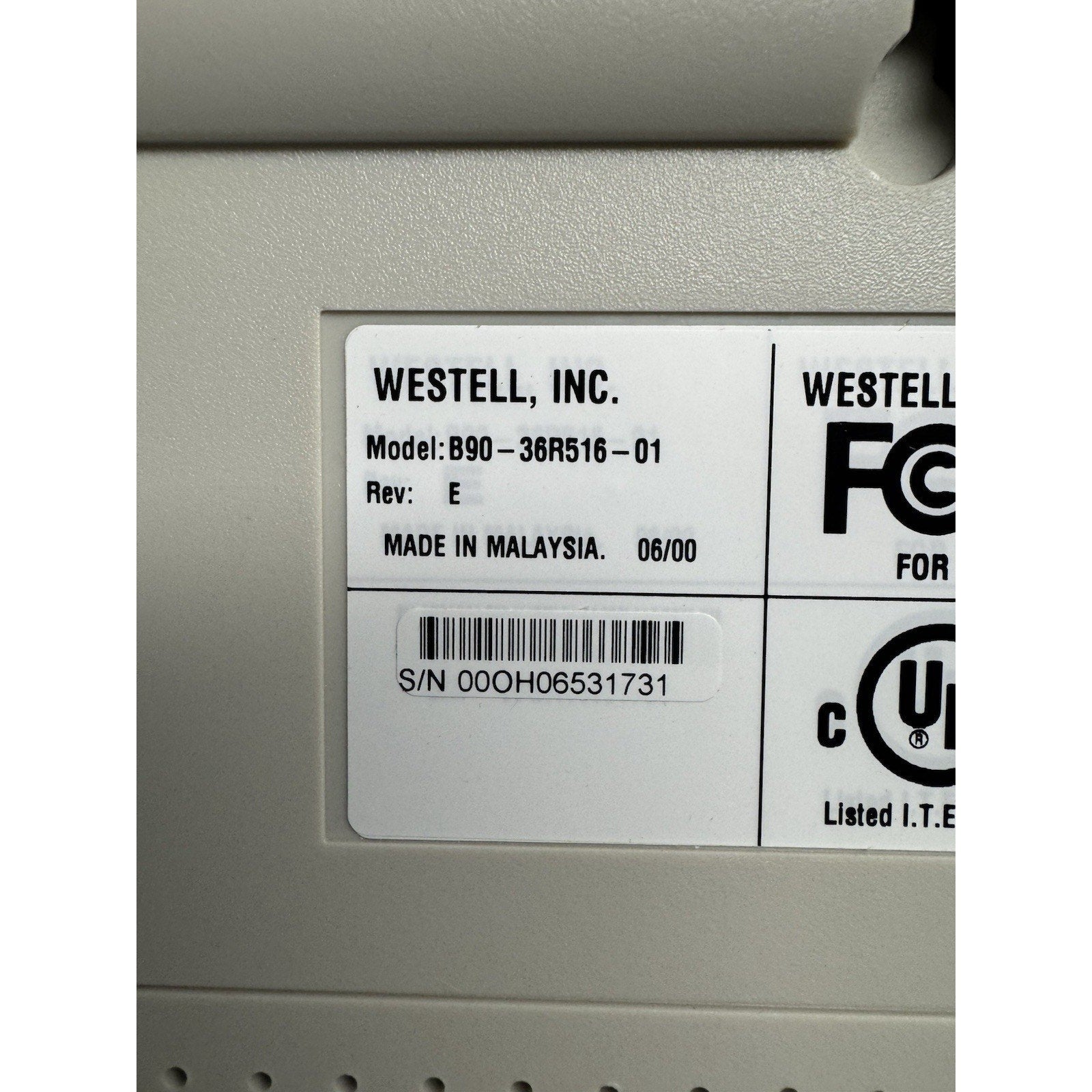 Vintage SEALED NEW Westell Wirespeed DSL Modem (B90-36R516) Full Package