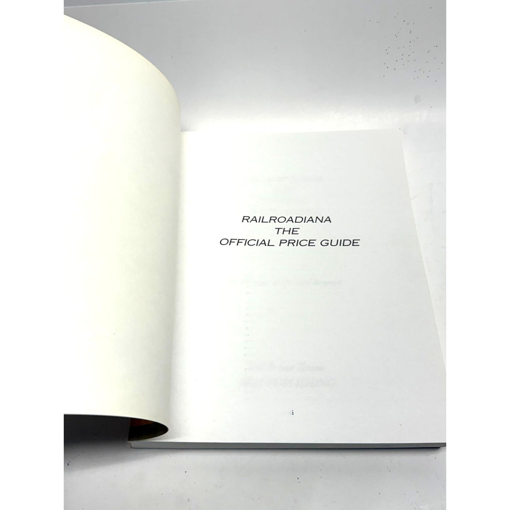 Vtg Railroadiana Official Price Guide 2000 Bill Sue Knous 1st Ed - Like New!