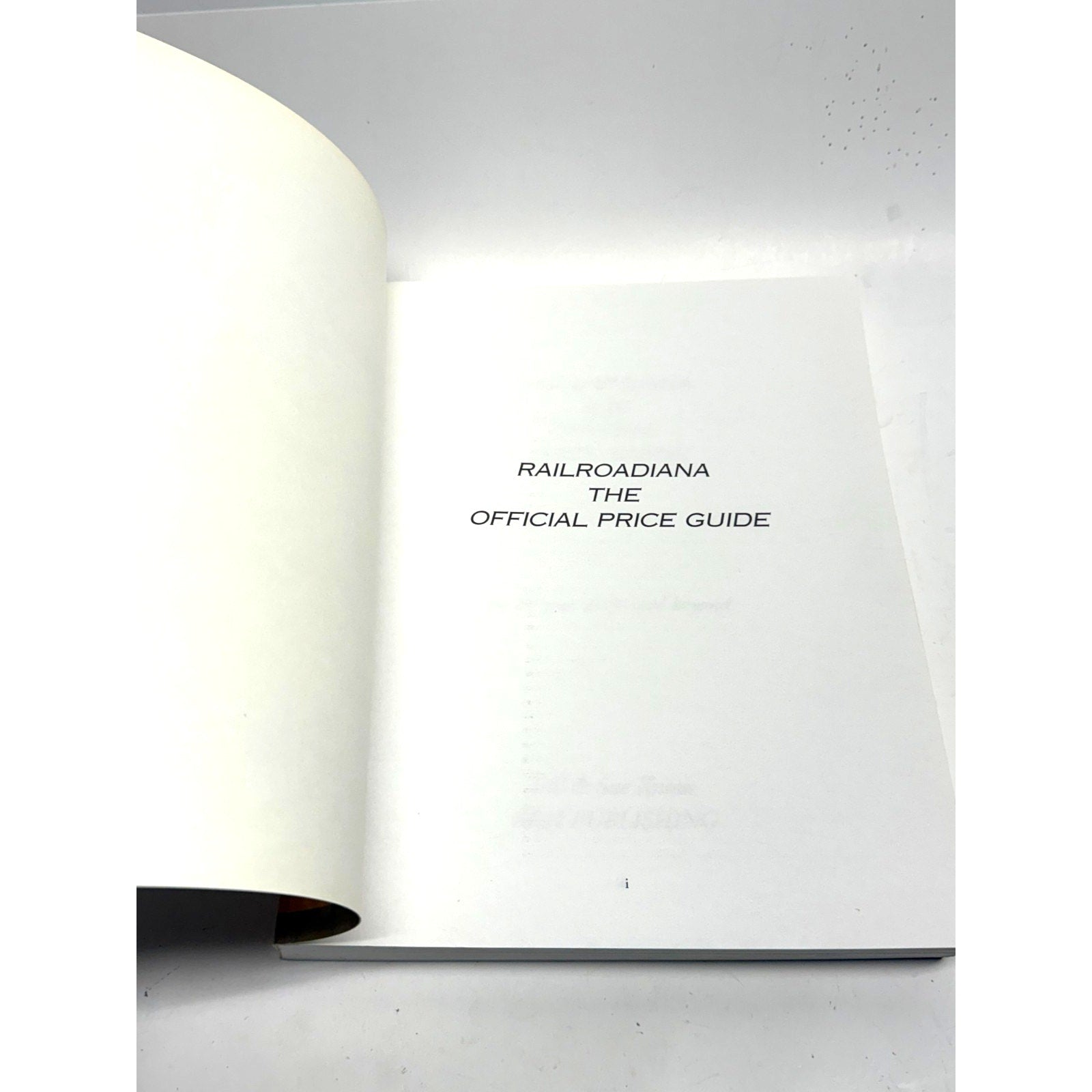 Vtg Railroadiana Official Price Guide 2000 Bill Sue Knous 1st Ed - Like New!