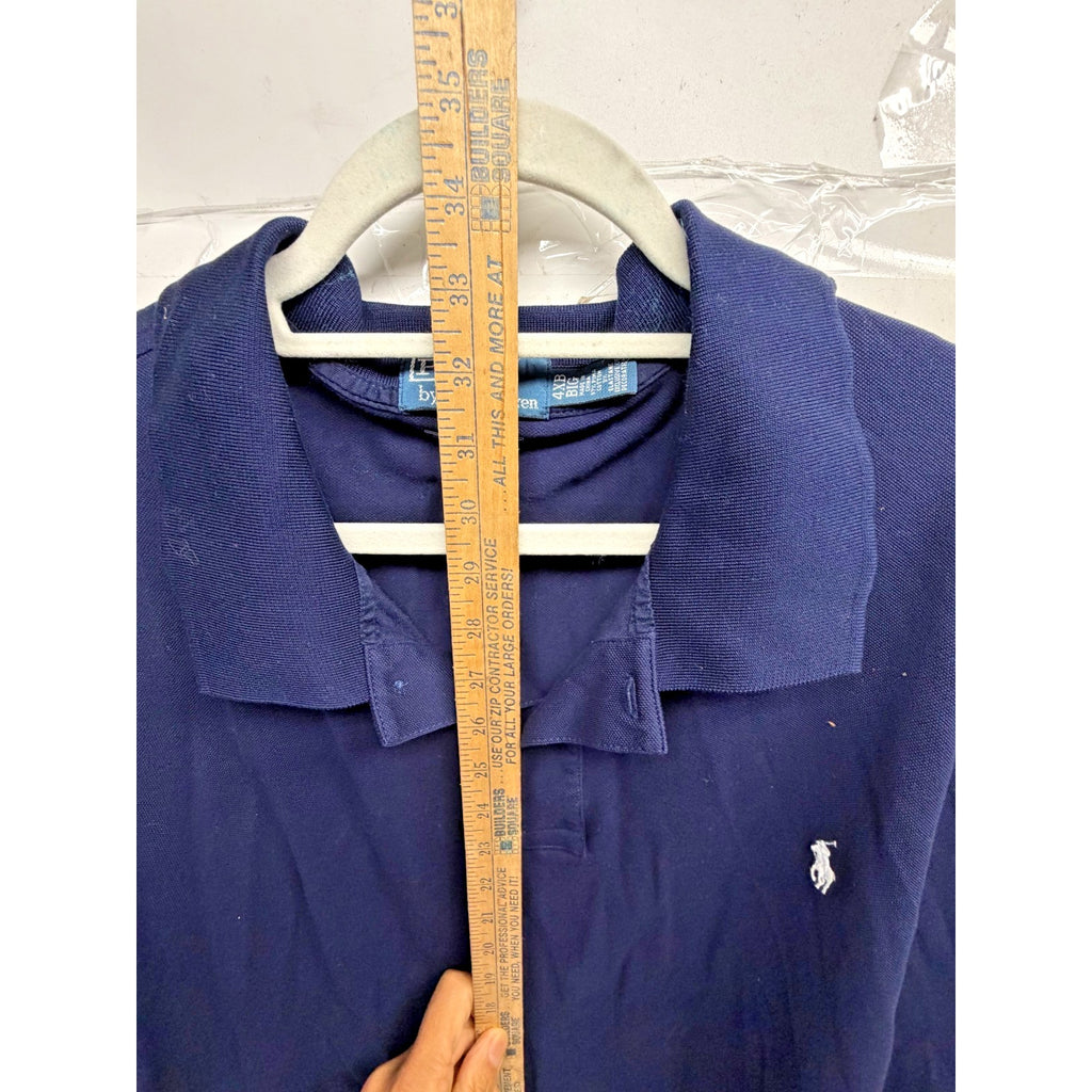 POLO Ralph Lauren Men's 4XB Big Classic Fit Short Sleeve Polo Shirt Navy Blue