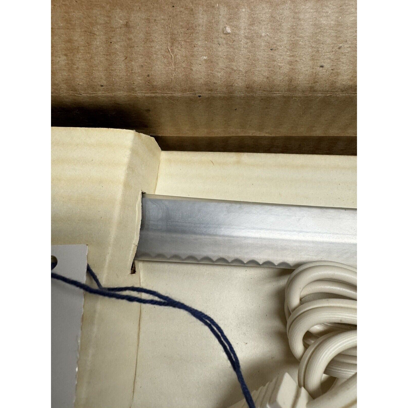 Vintage NOS Electric Slicing Carving Knife Dry-Harbor Chef Mate 7001