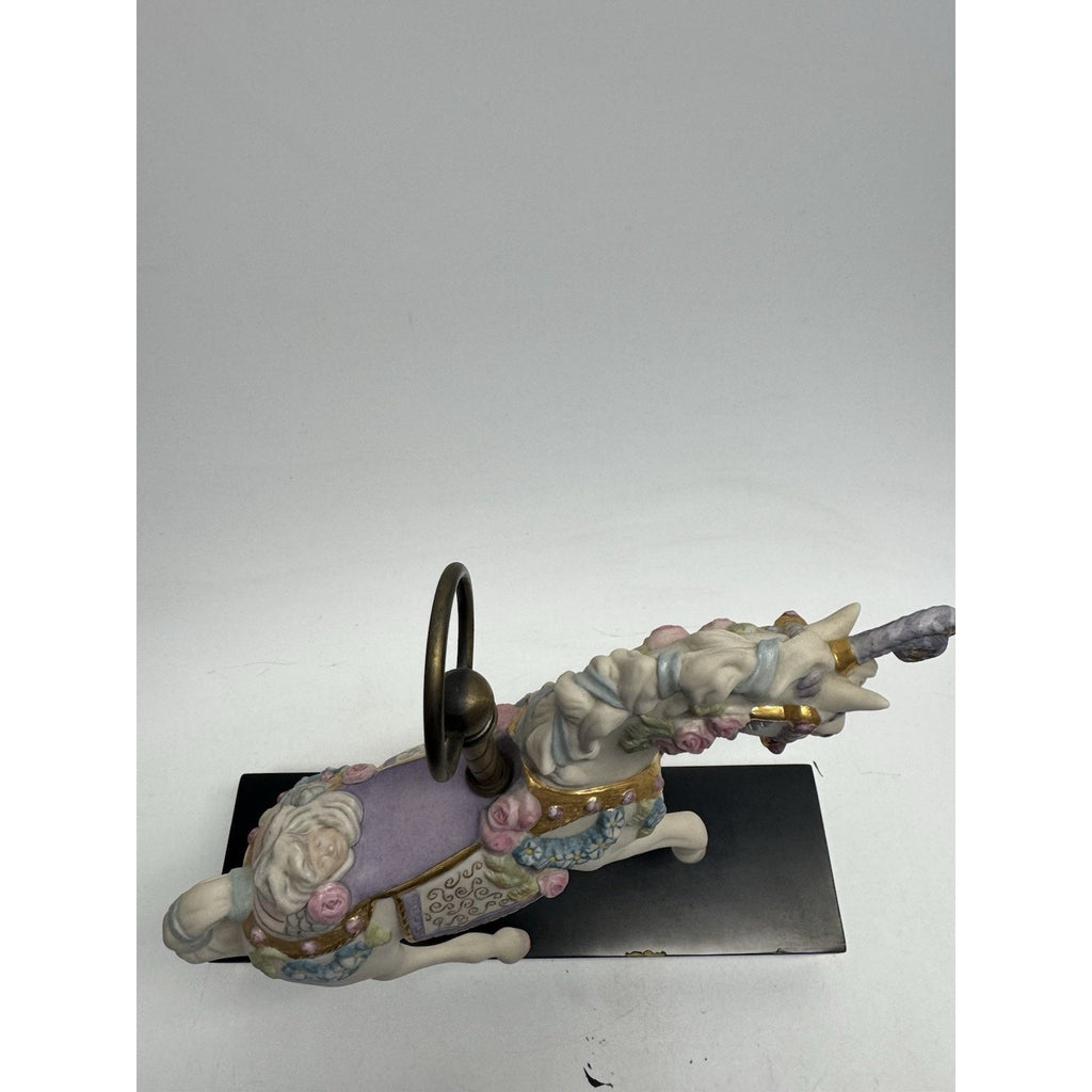 VINTAGE Cybis Sugarplum Porcelain Carousel Horse 12" L/Edition #142/750