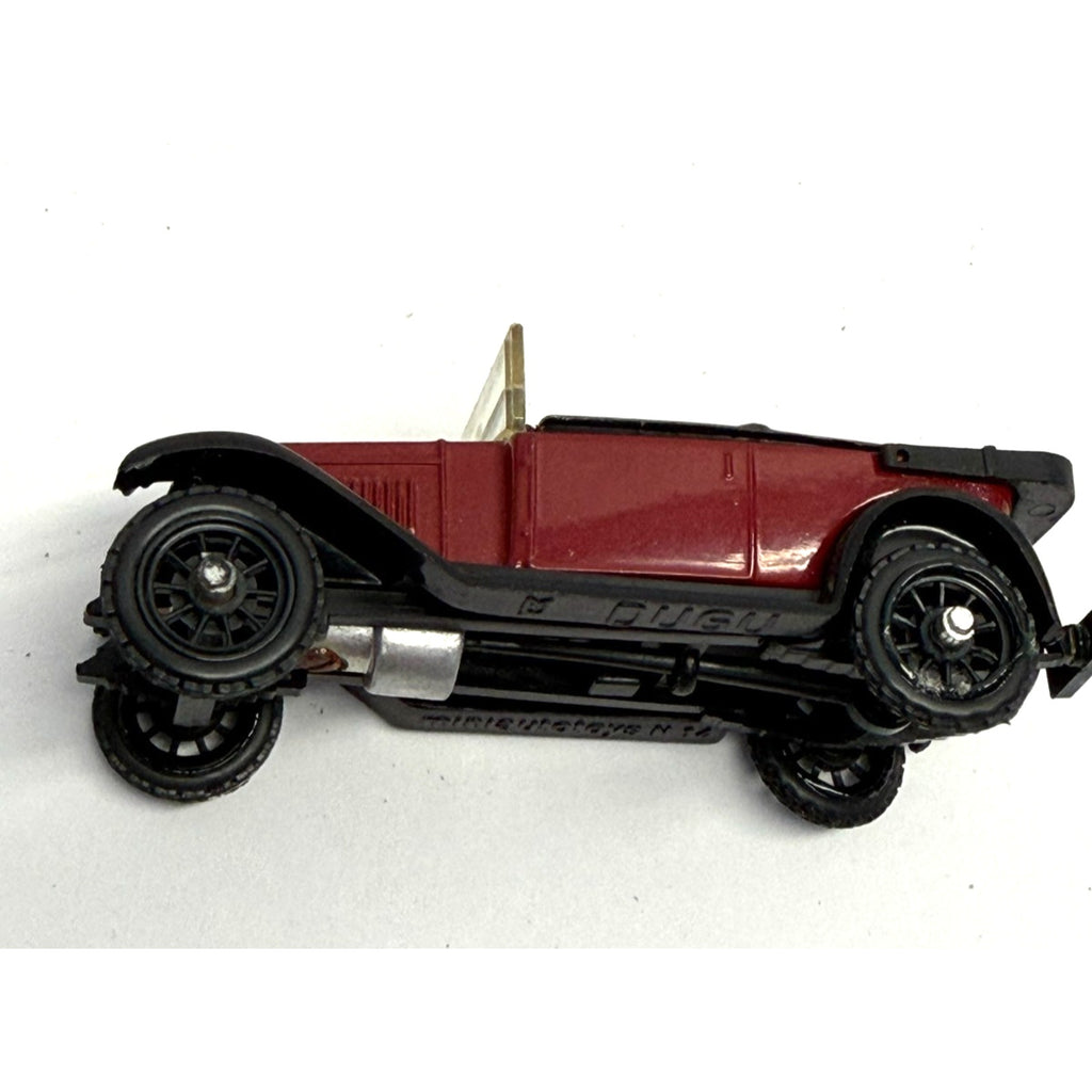 Vintage Dugu 1/43 Scale Fiat 509 Sedan 1924 Maroon/Black Diecast