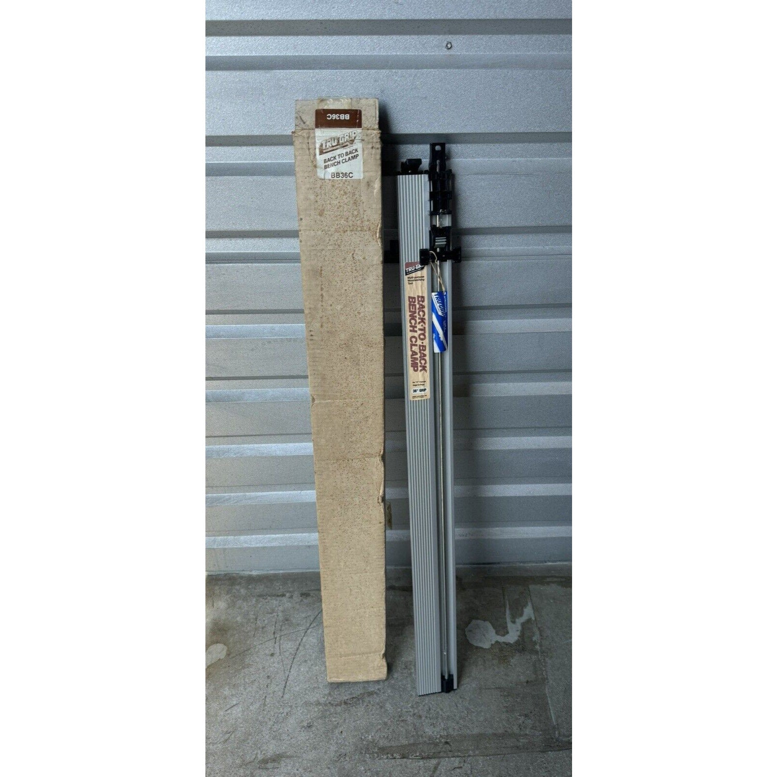 VINTAGE NOS TRU-GRIP BB36C Back-To-Back Bench Clamp 36" Grip Woodworking Tool