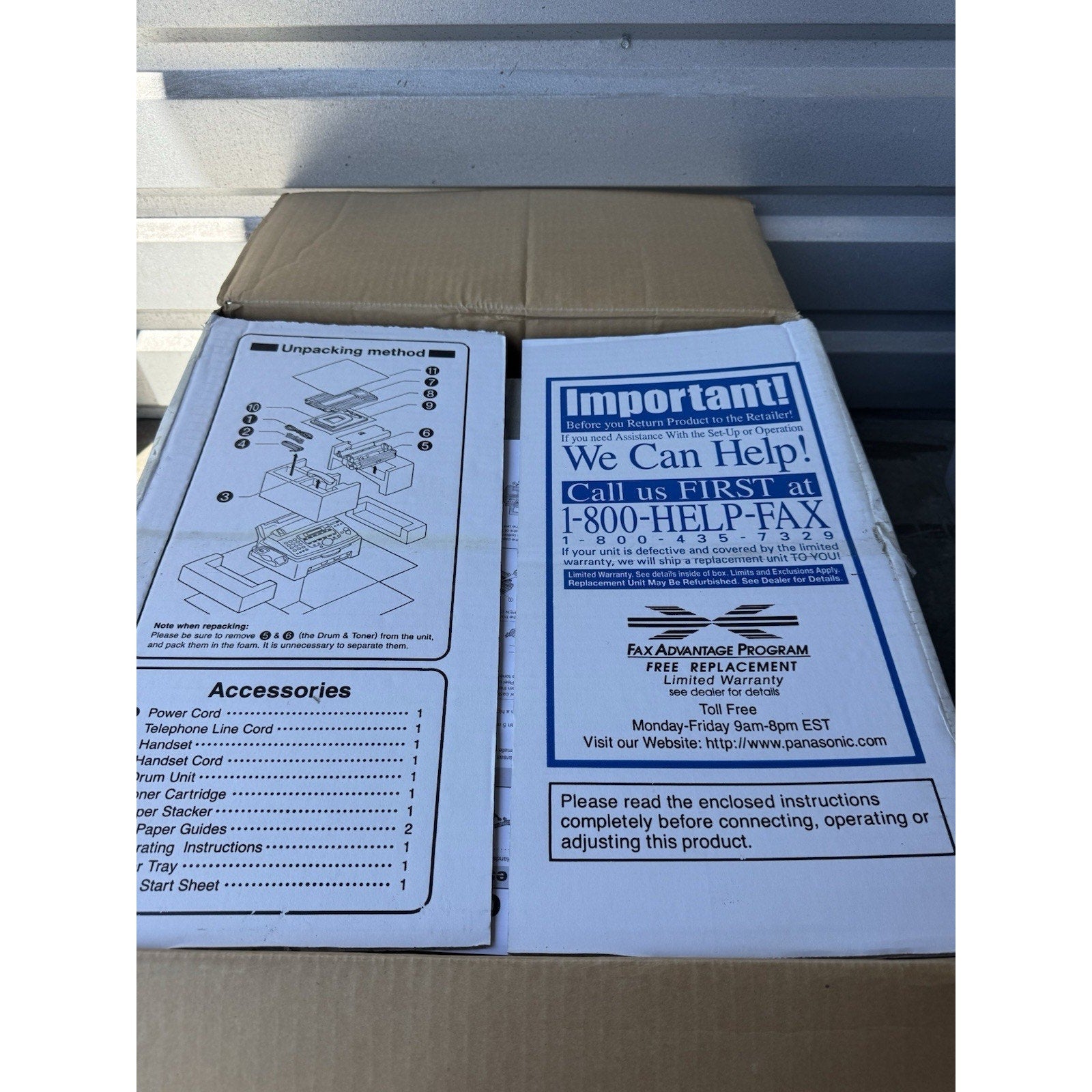 VINTAGE SEALED PACKAGE Panasonic KX-FL511 High Speed Laser Fax/Copier Machine