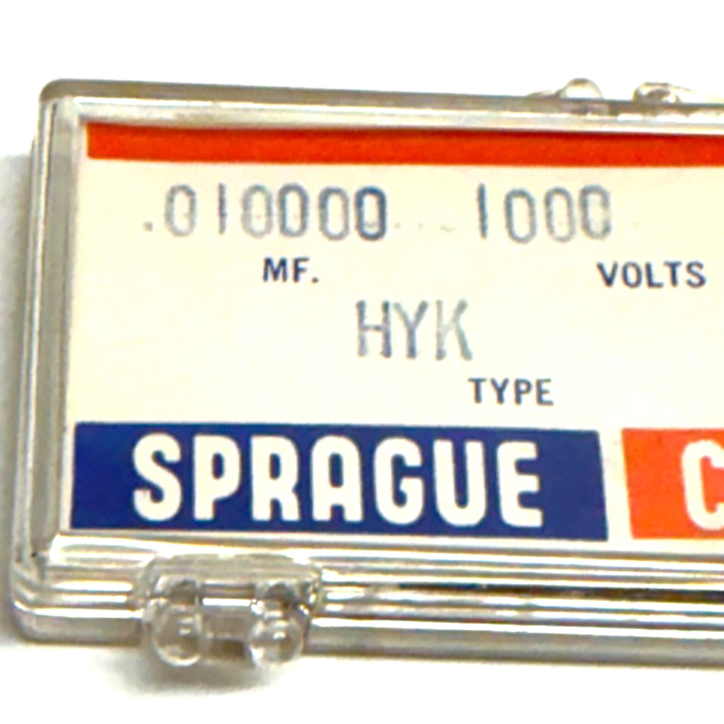 Vtg 5pc NOS Sprague 5HK-S10 .01uF 1000V 1kV Ceramic Disc Capacitors HYK Z5U