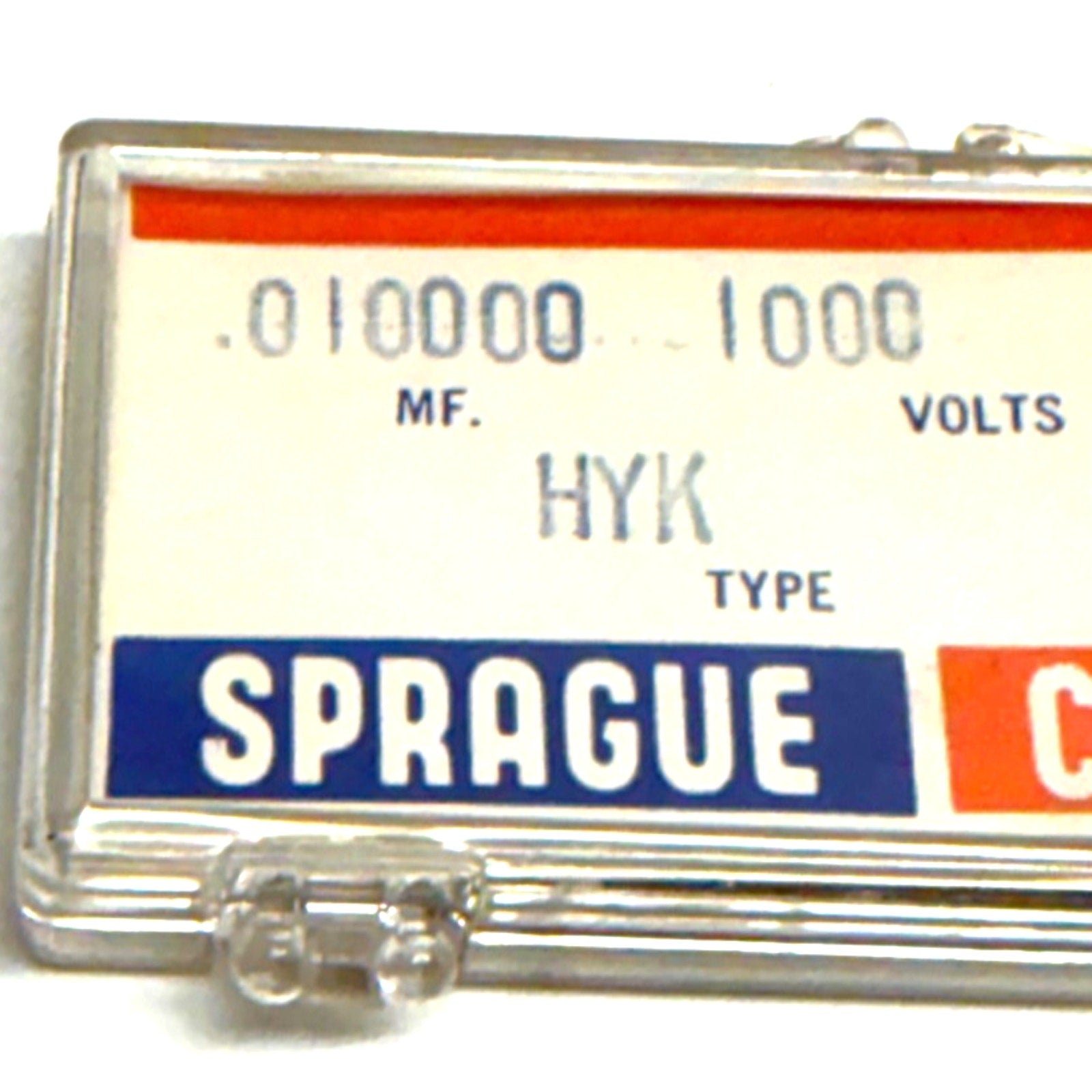 Vtg 5pc NOS Sprague 5HK-S10 .01uF 1000V 1kV Ceramic Disc Capacitors HYK Z5U