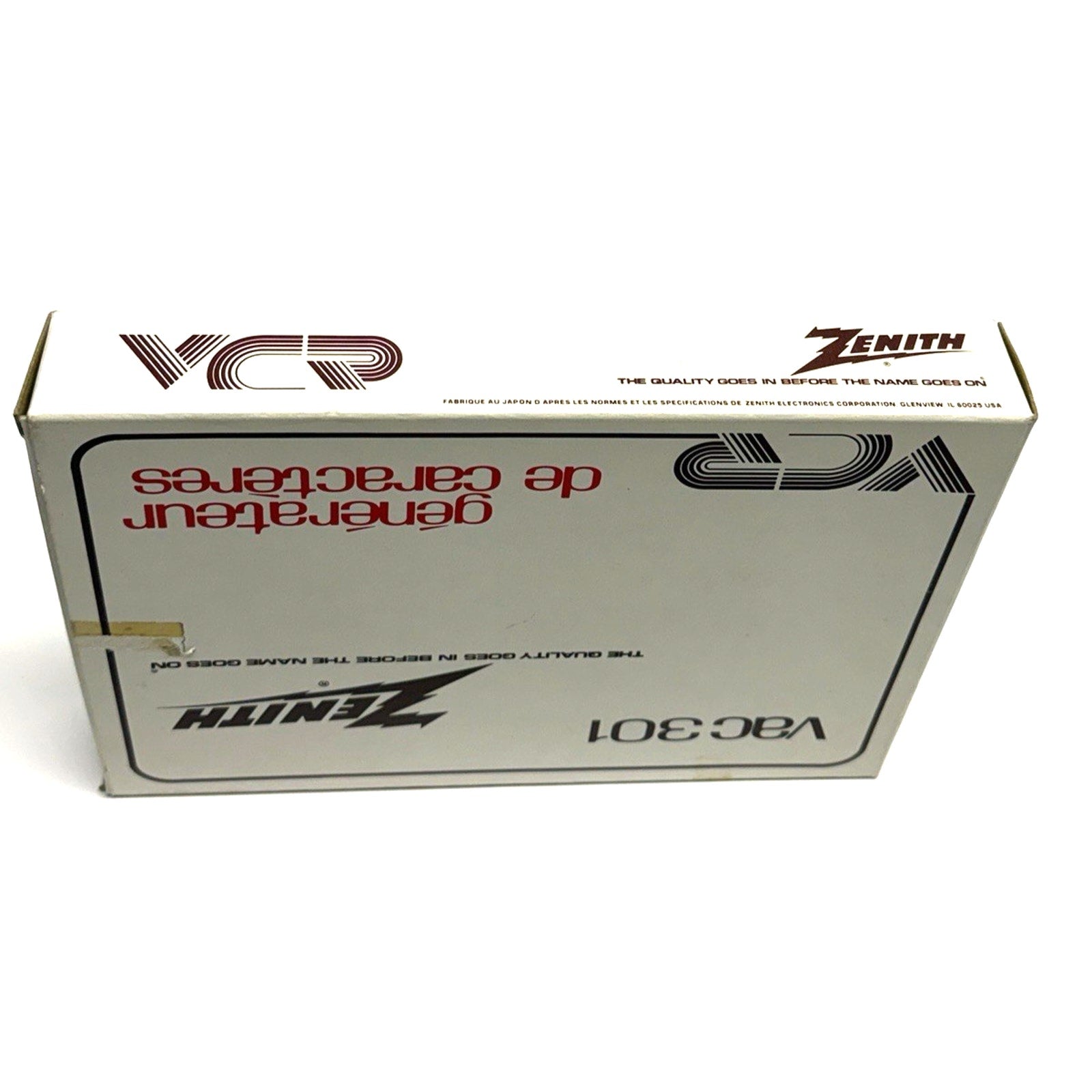 VINTAGE NOS ZENITH - VAC 301 CHARACTER GENERATOR For Video Editing