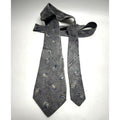 Vintage Valentino 100% Silk Tie # 4151 Gray Marble Made in Italy