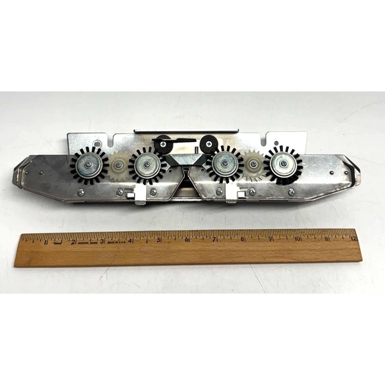 Vintage Toyota Punched Card Knitting Machine Top Lid Gear Fabric Presser Part