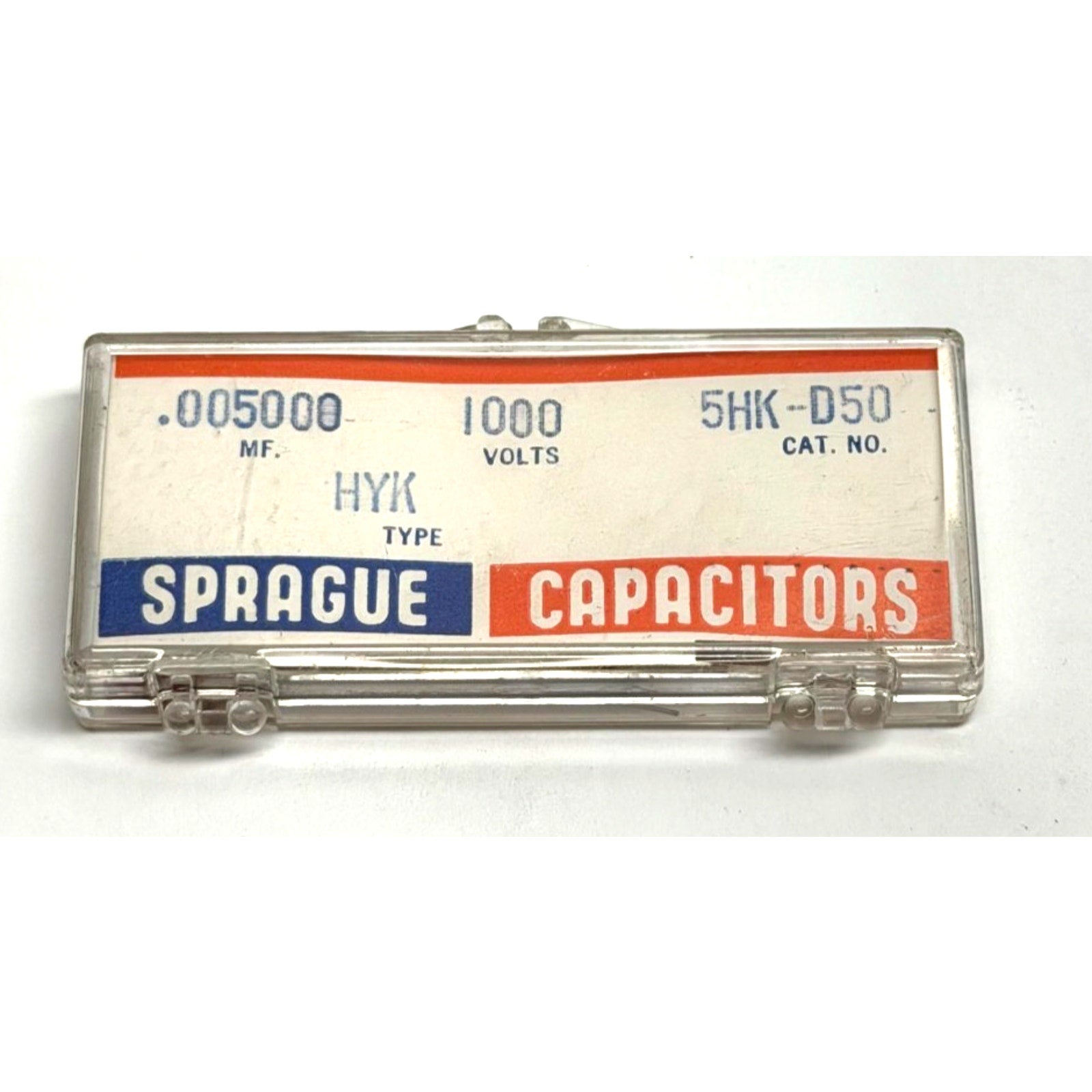 VINTAGE NOS Sprague HYK 5HK-D50 Ceramic Capacitor .005uF 1000V
